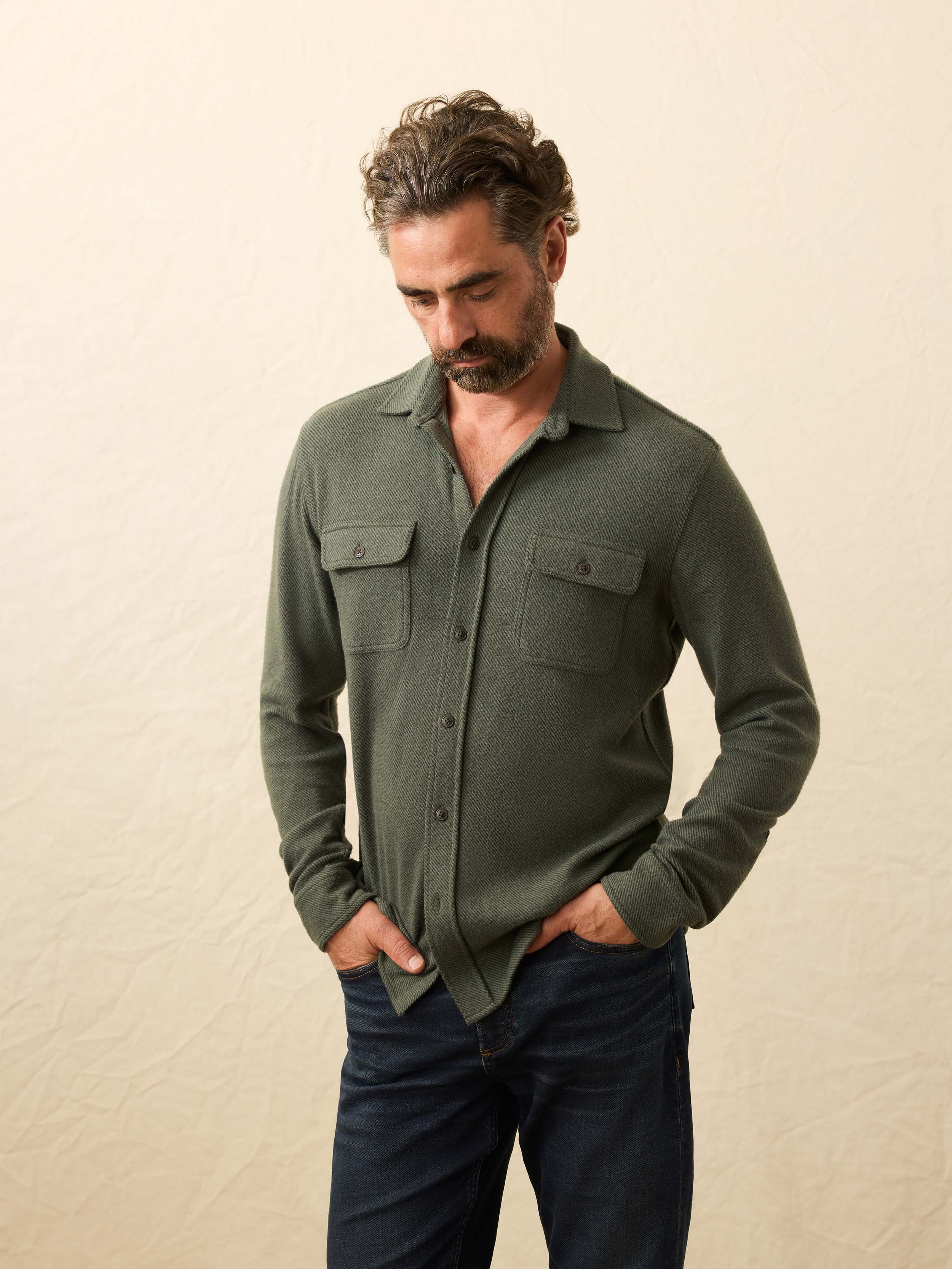Legend™ Sweater Shirt - Fall Evergreen Twill