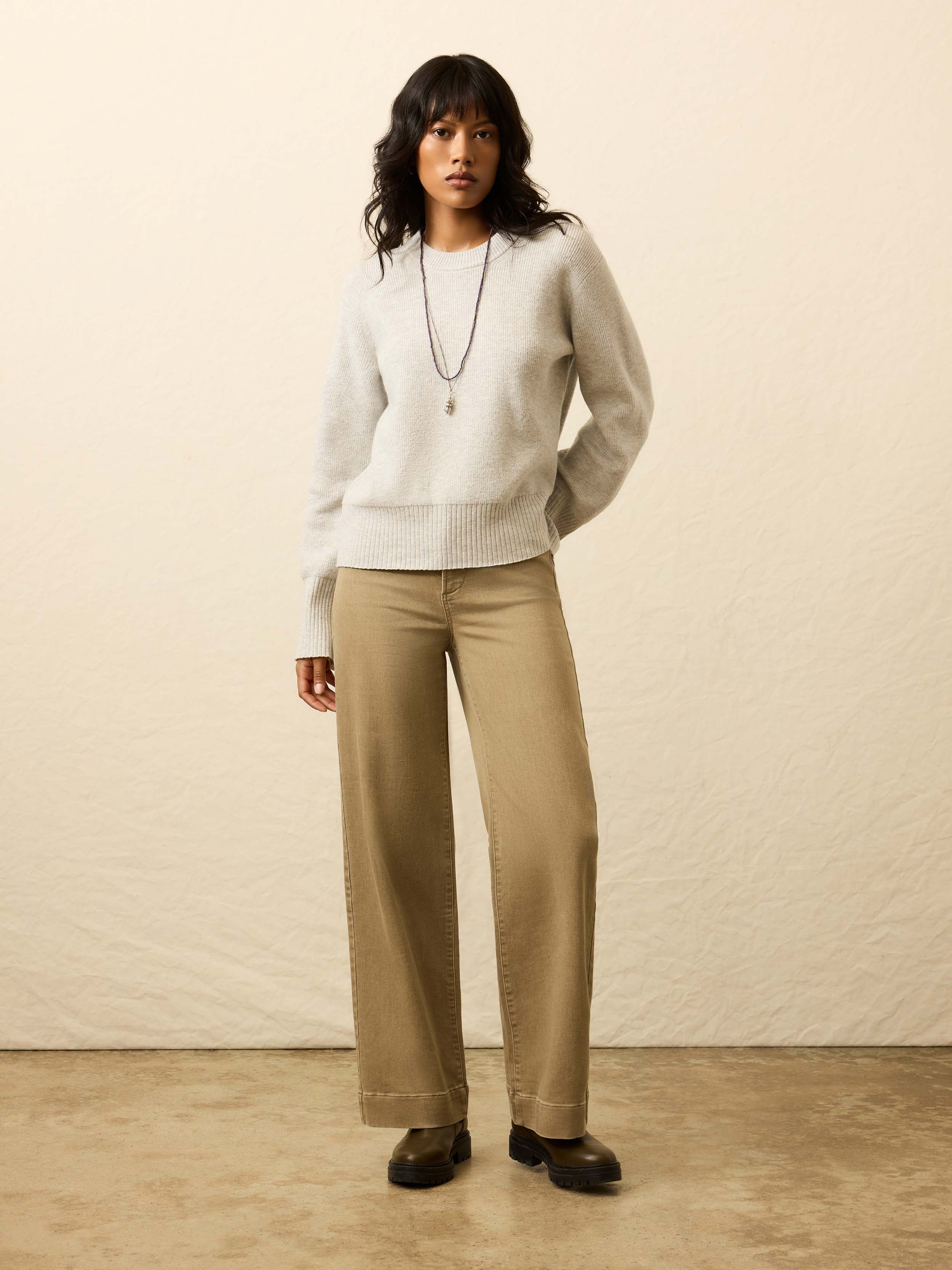 Jackson Crewneck Sweater - Ice Grey Heather