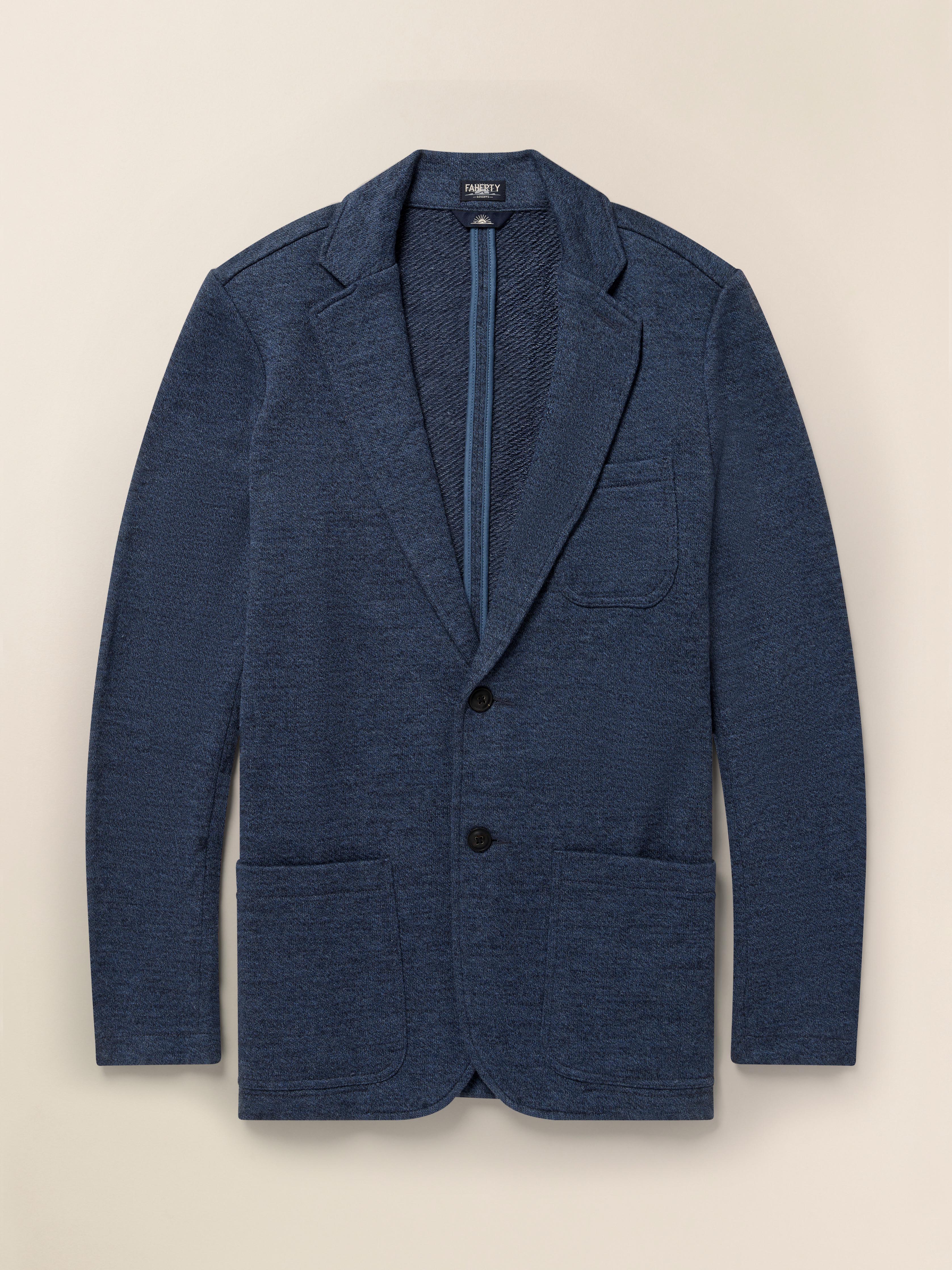Inlet Knit Blazer (Short) - Deep Navy Melange