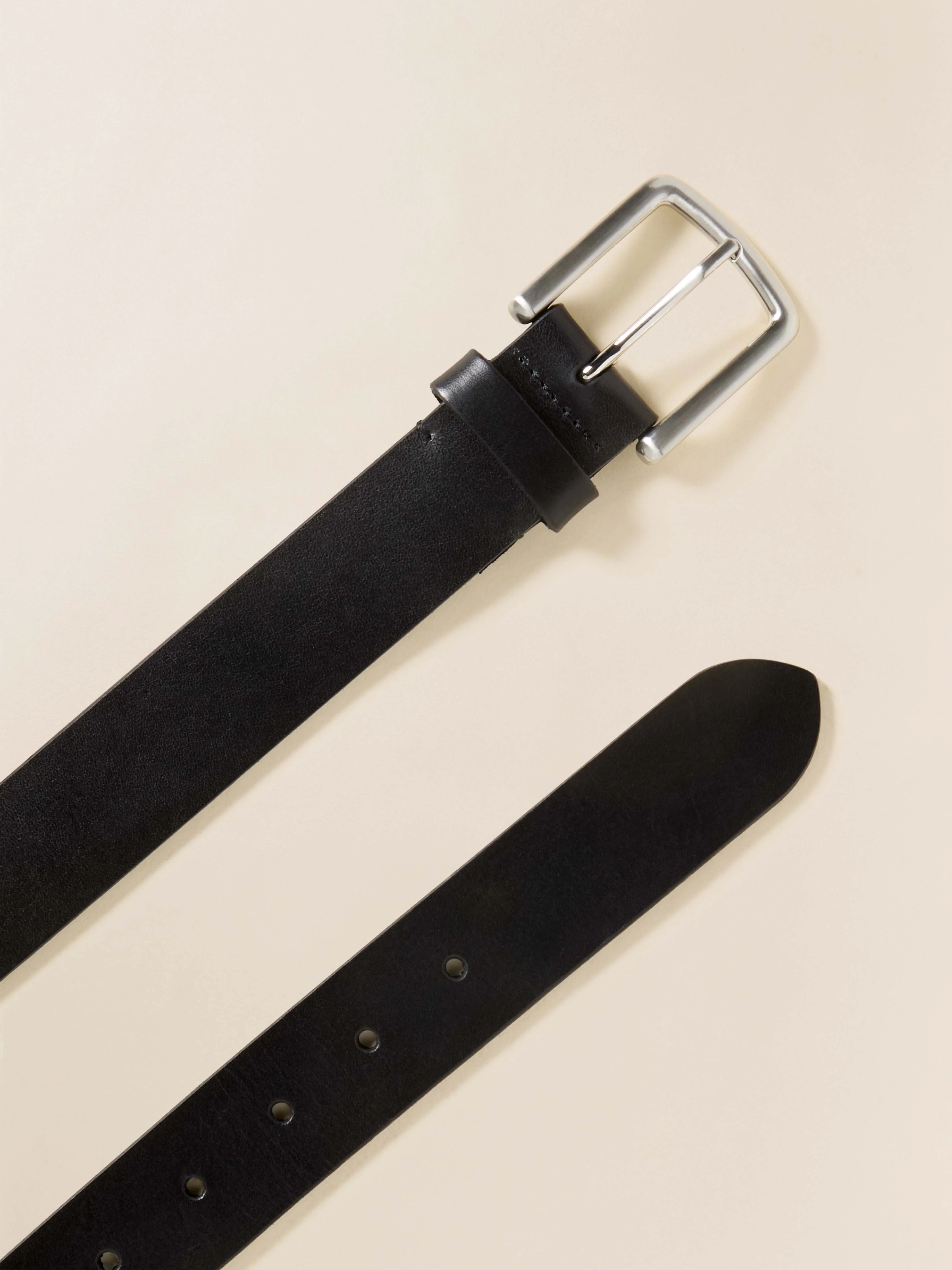 Men's Leather Belt - Black