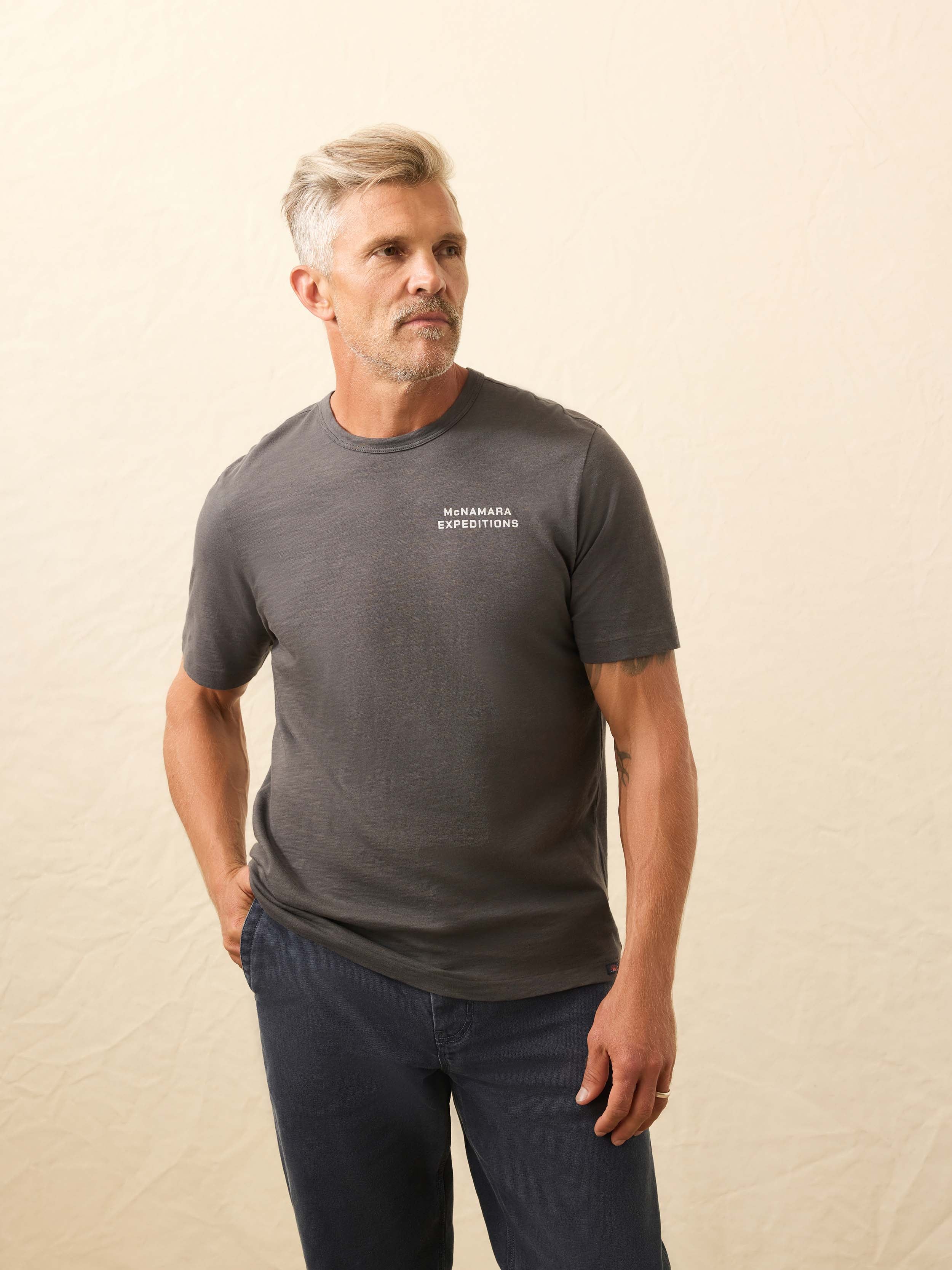 Nazare Sunwashed Tee - Graphite
