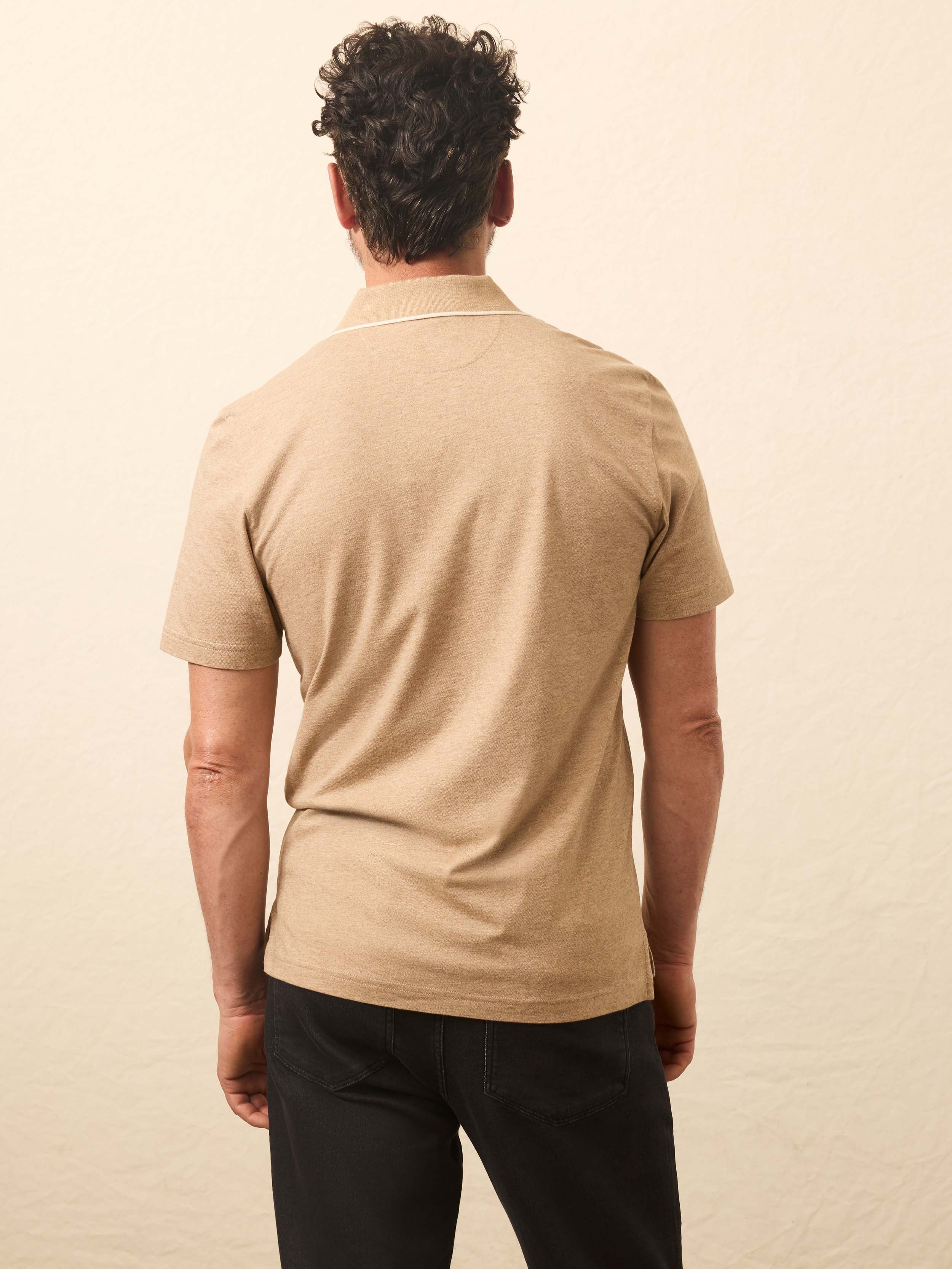 Short-Sleeve Movement™ Pique Polo - Driftwood Island Heather