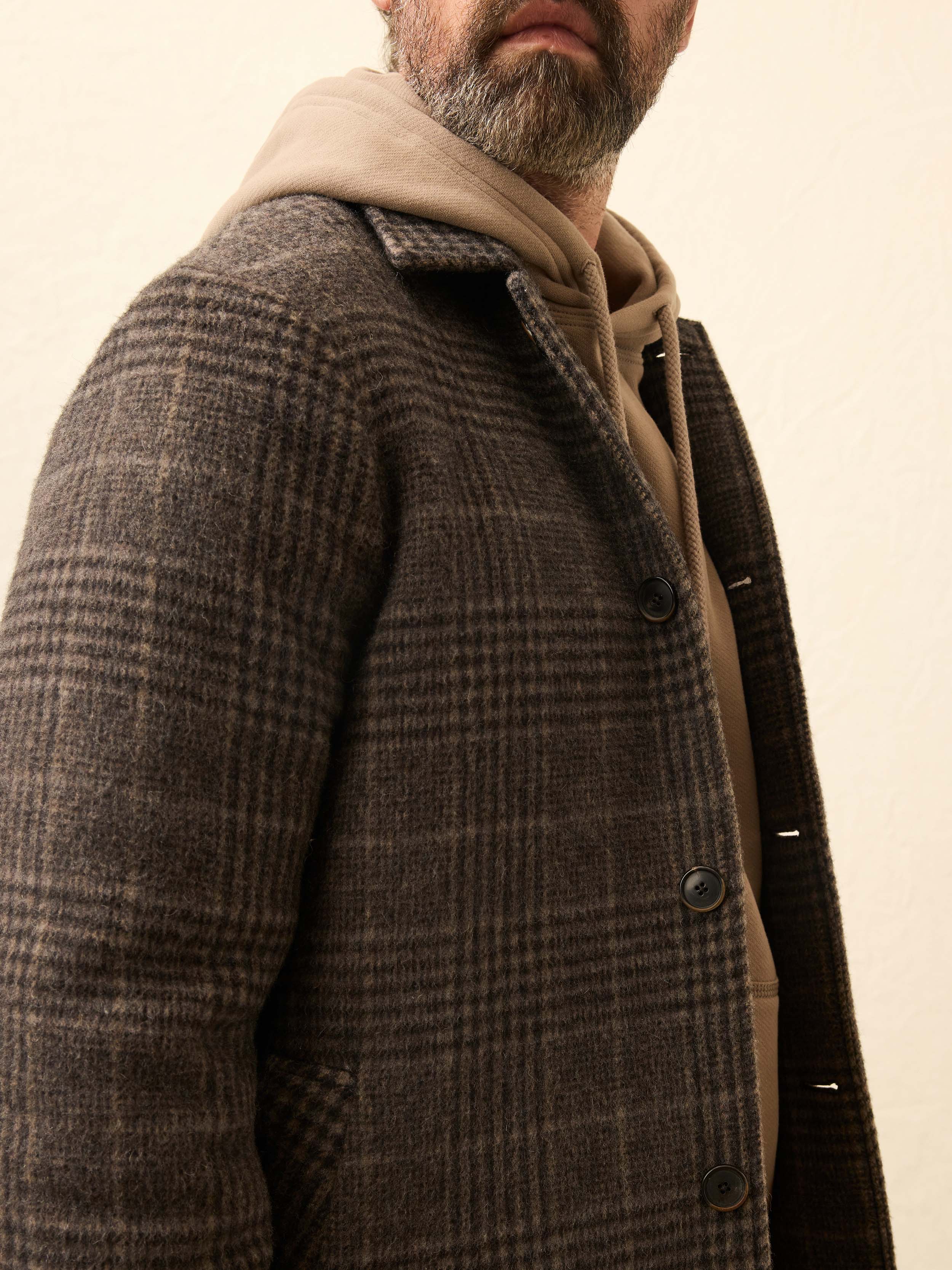 Lighthouse Jacket - Grey Waves Plaid