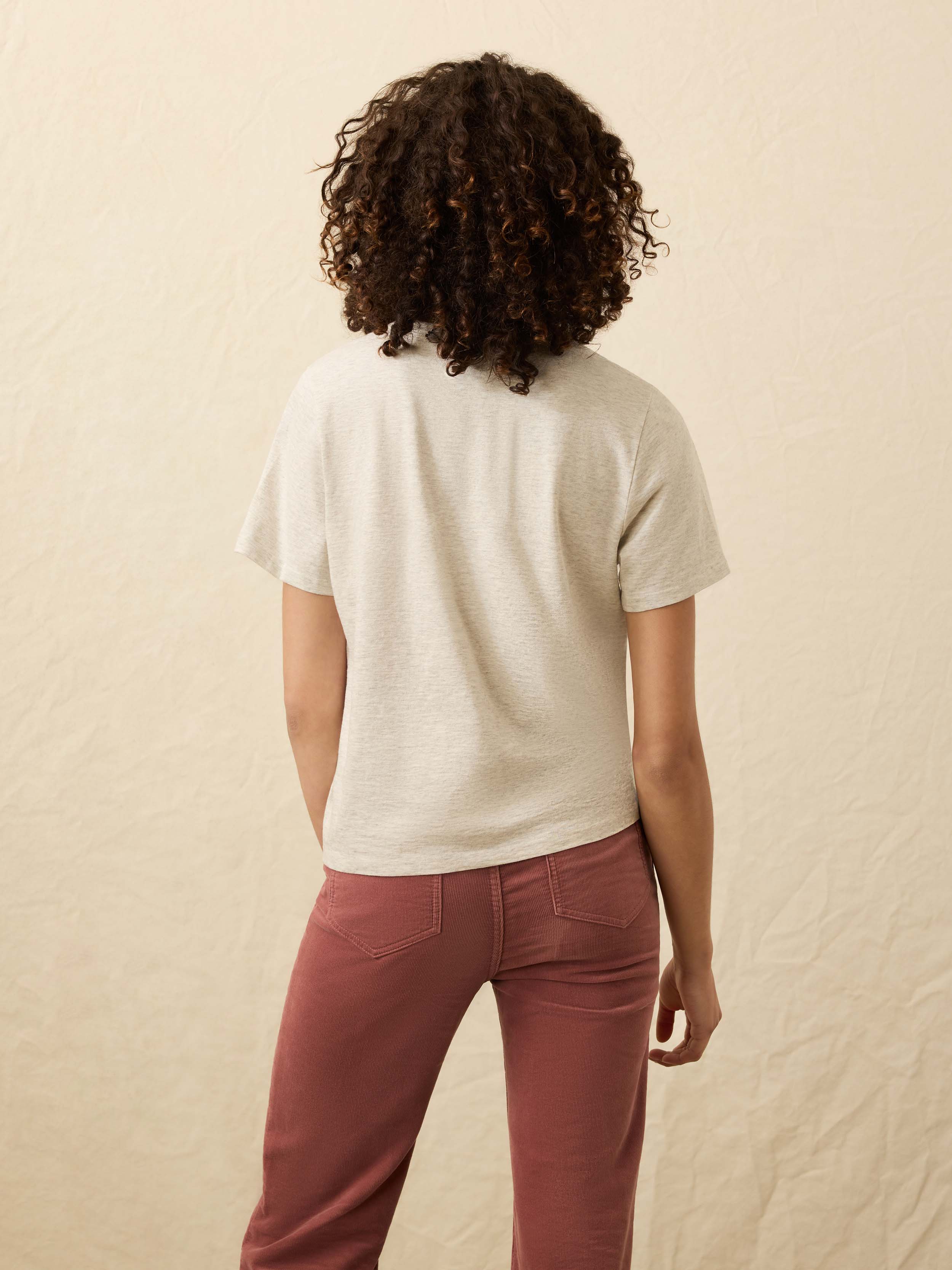 Sunwashed Essential Tee - Island Dune Heather