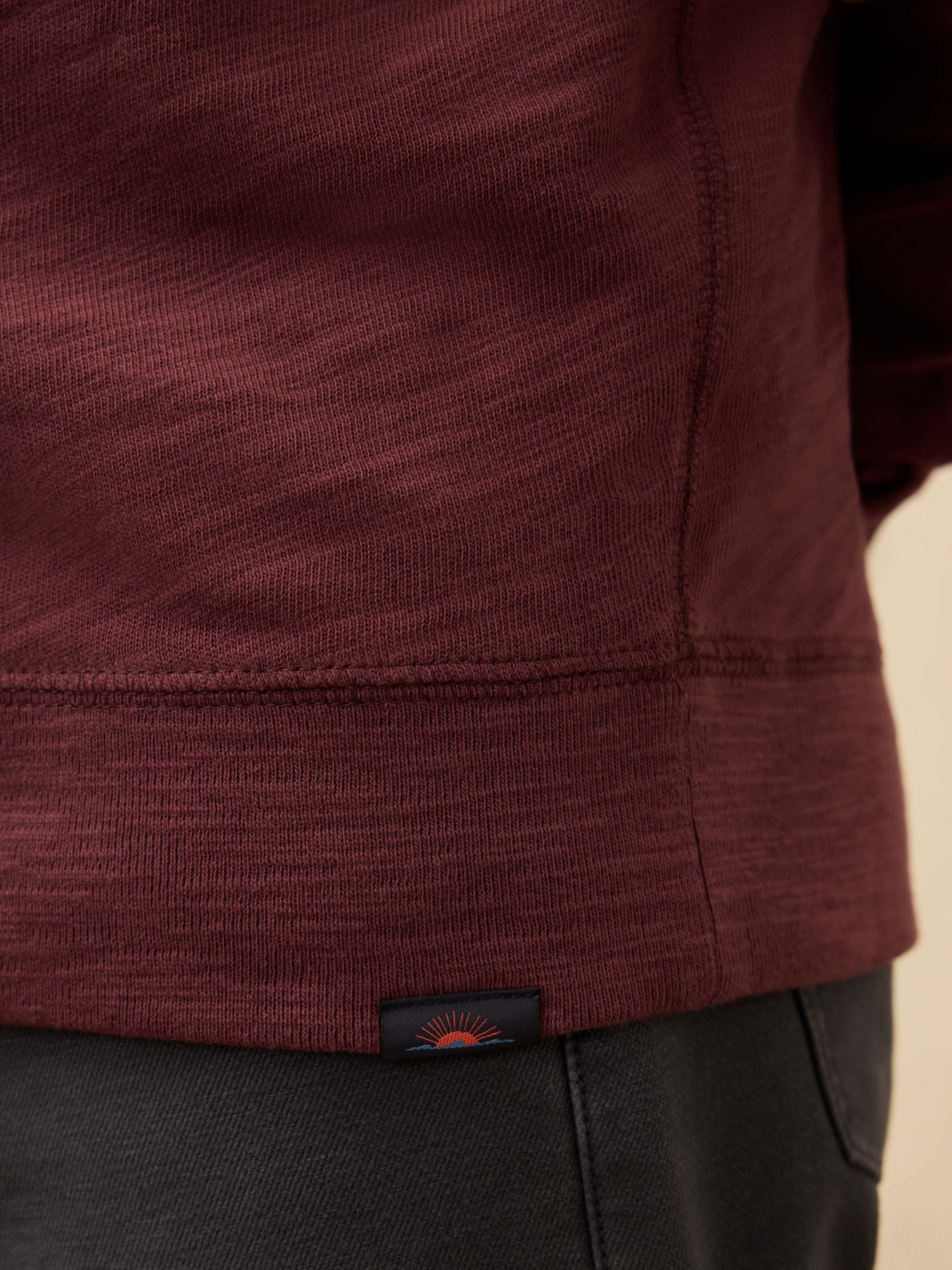 Sunwashed Midweight Organic Hoodie - Mahogany