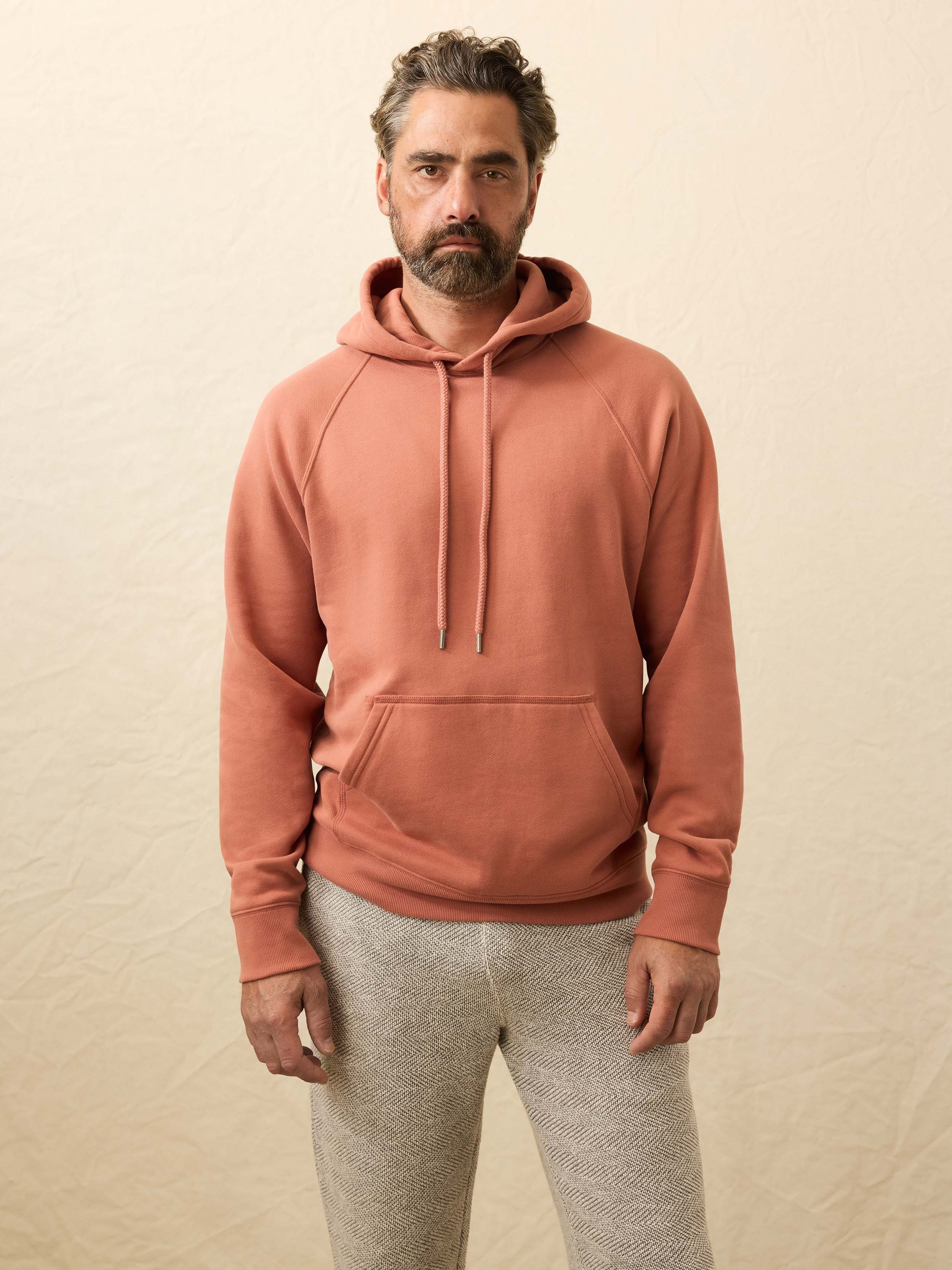 High Standard Fleece Hoodie - Dusty Sienna
