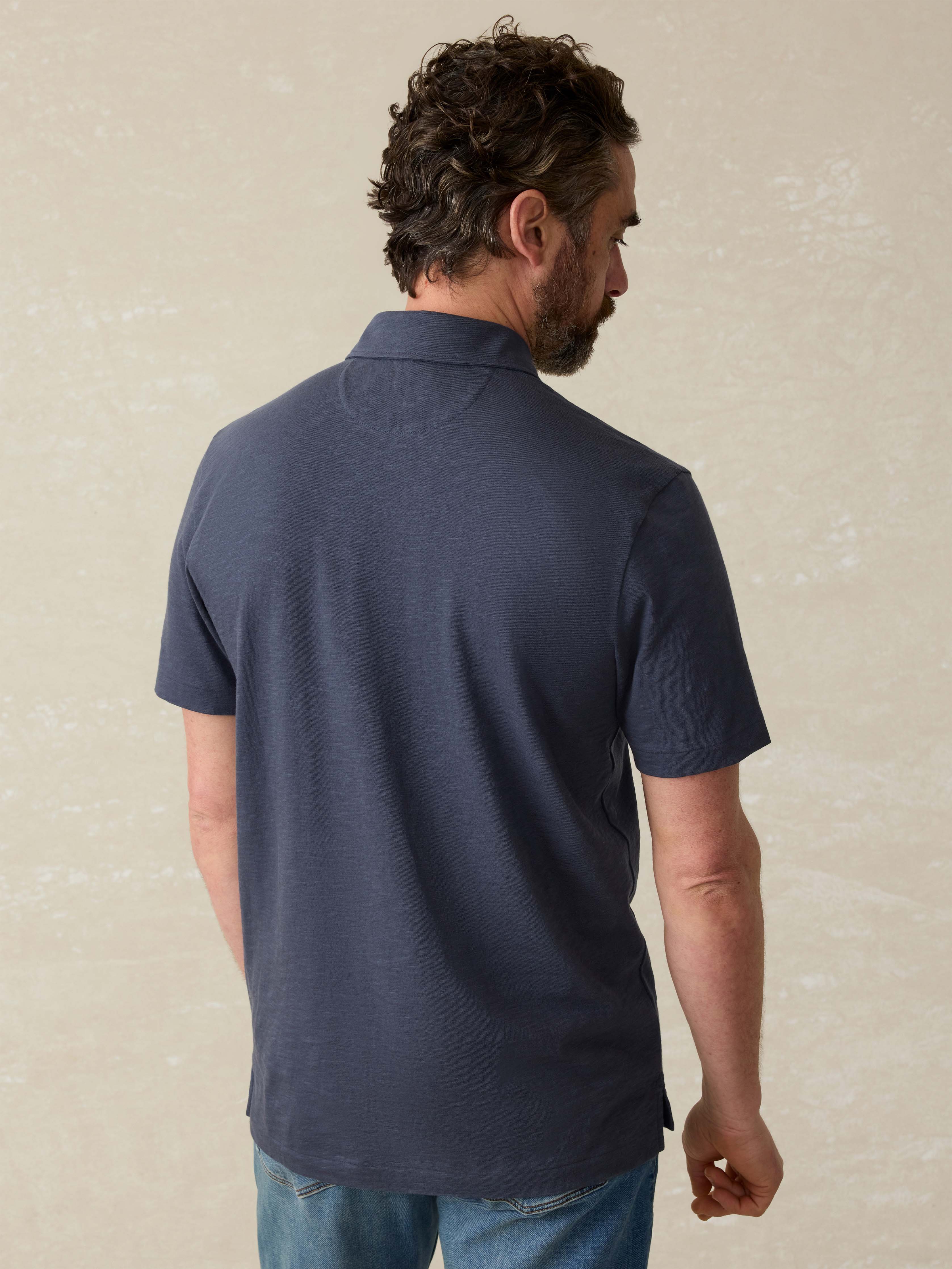 Sunwashed T-Shirt Polo - Dune Navy