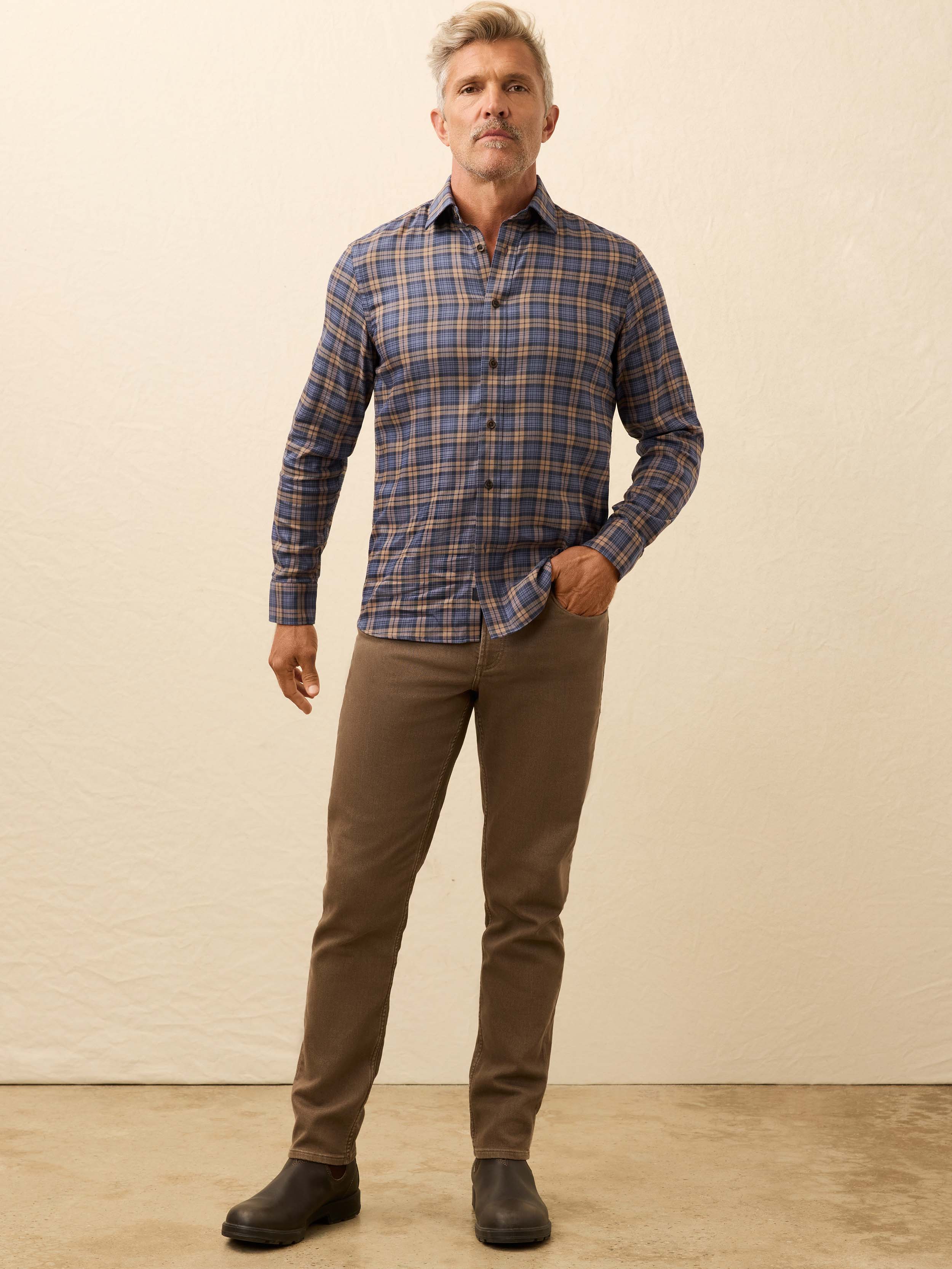 Soft Twill Movement Shirt - Walnut Dusk Plaid