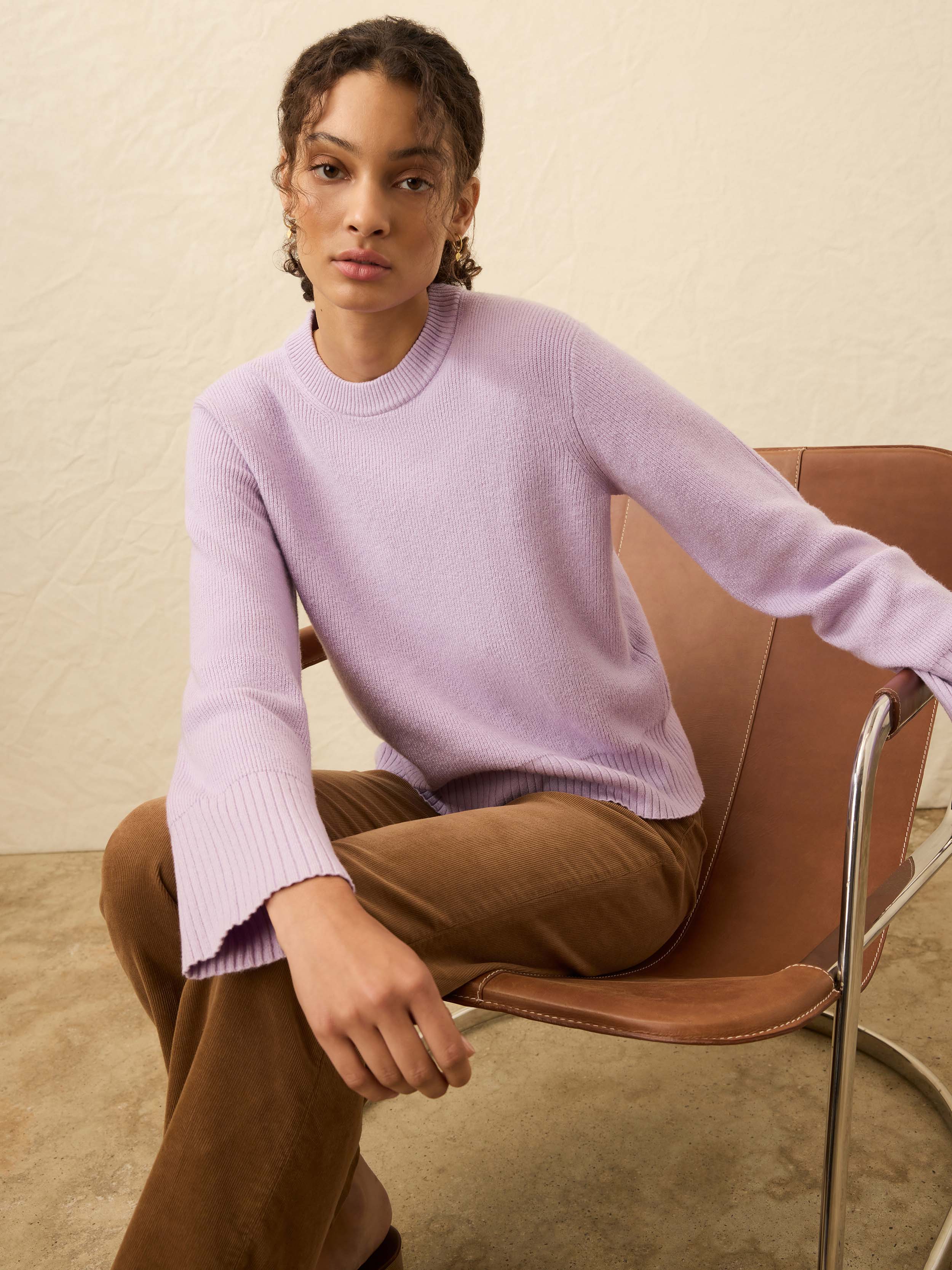 Jackson Crewneck Sweater - Ice Lilac Heather