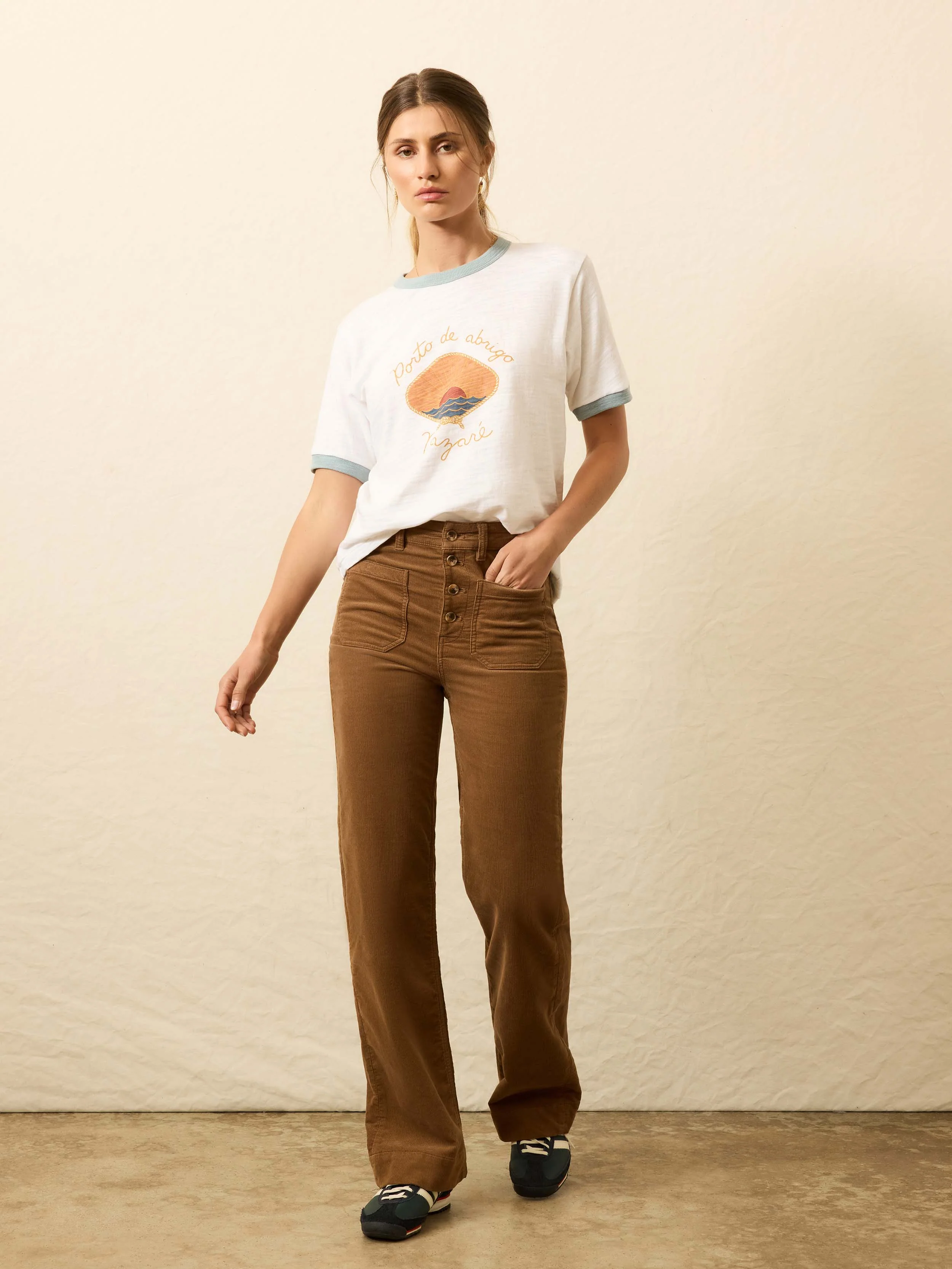 Sunwashed Slub Camp Tee - Nazare