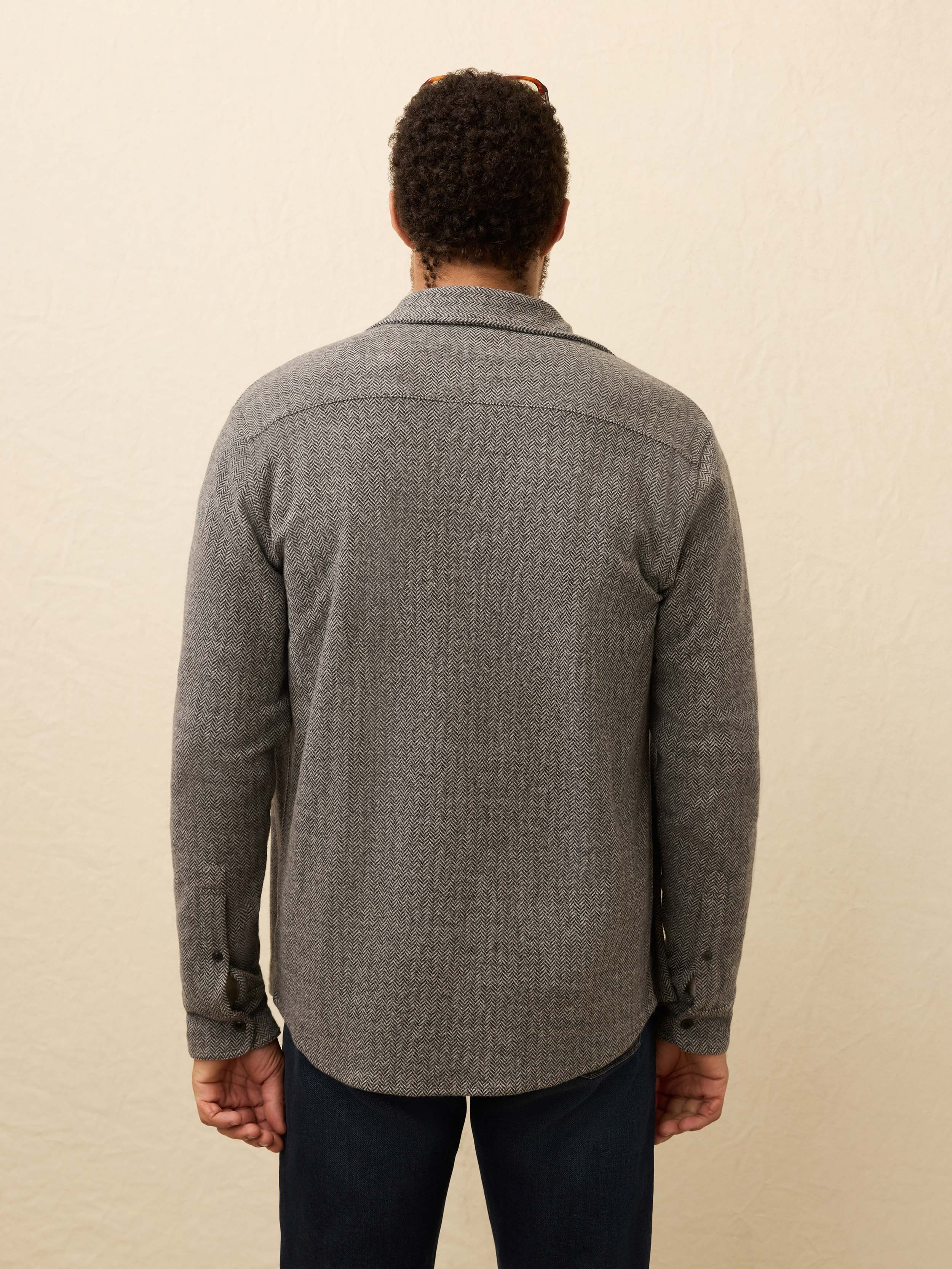 Legend Sweater Shirt - Alpine Grey Herringbone