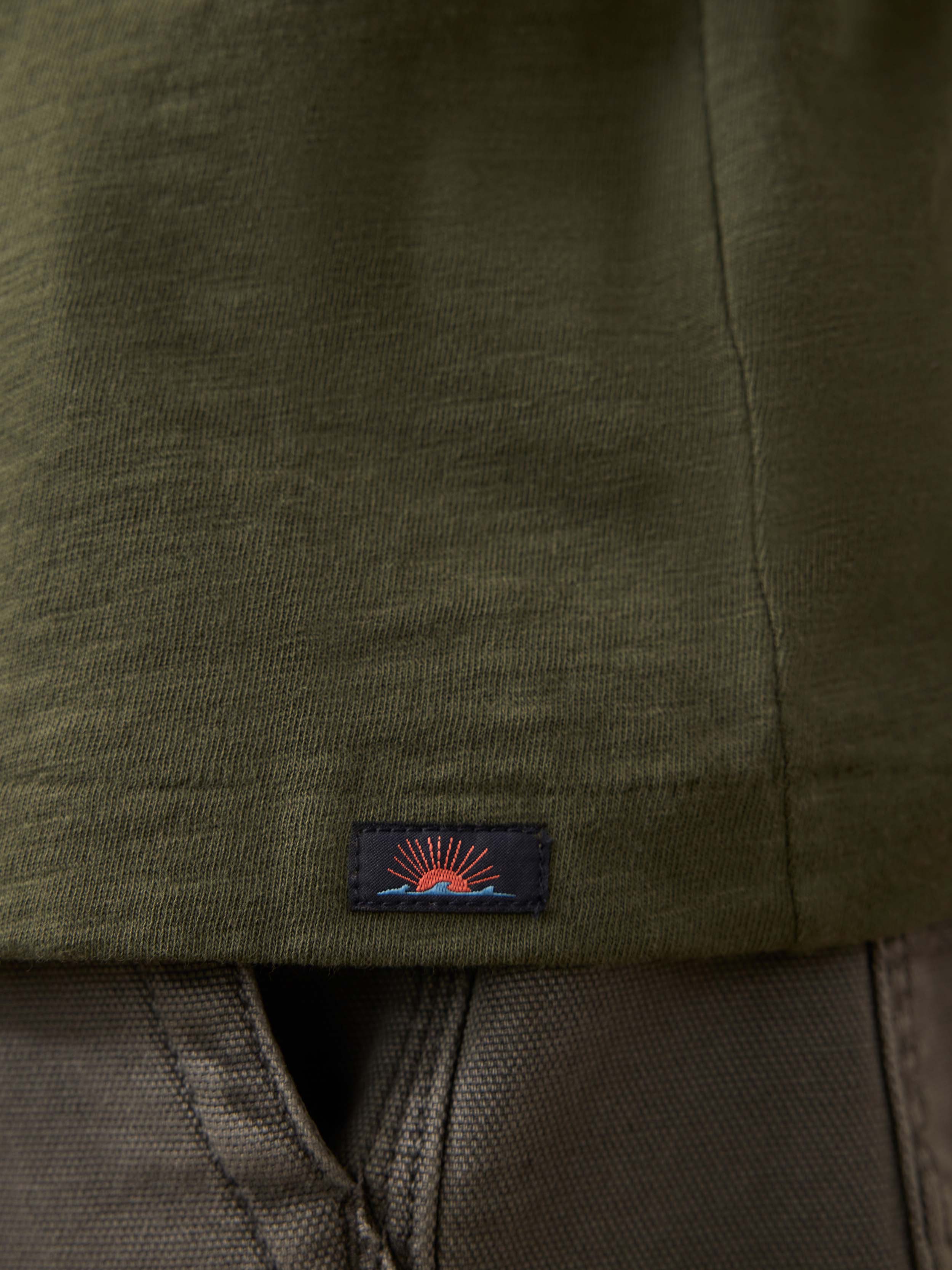 Sunwashed Regenerative Tee - Fall Evergreen