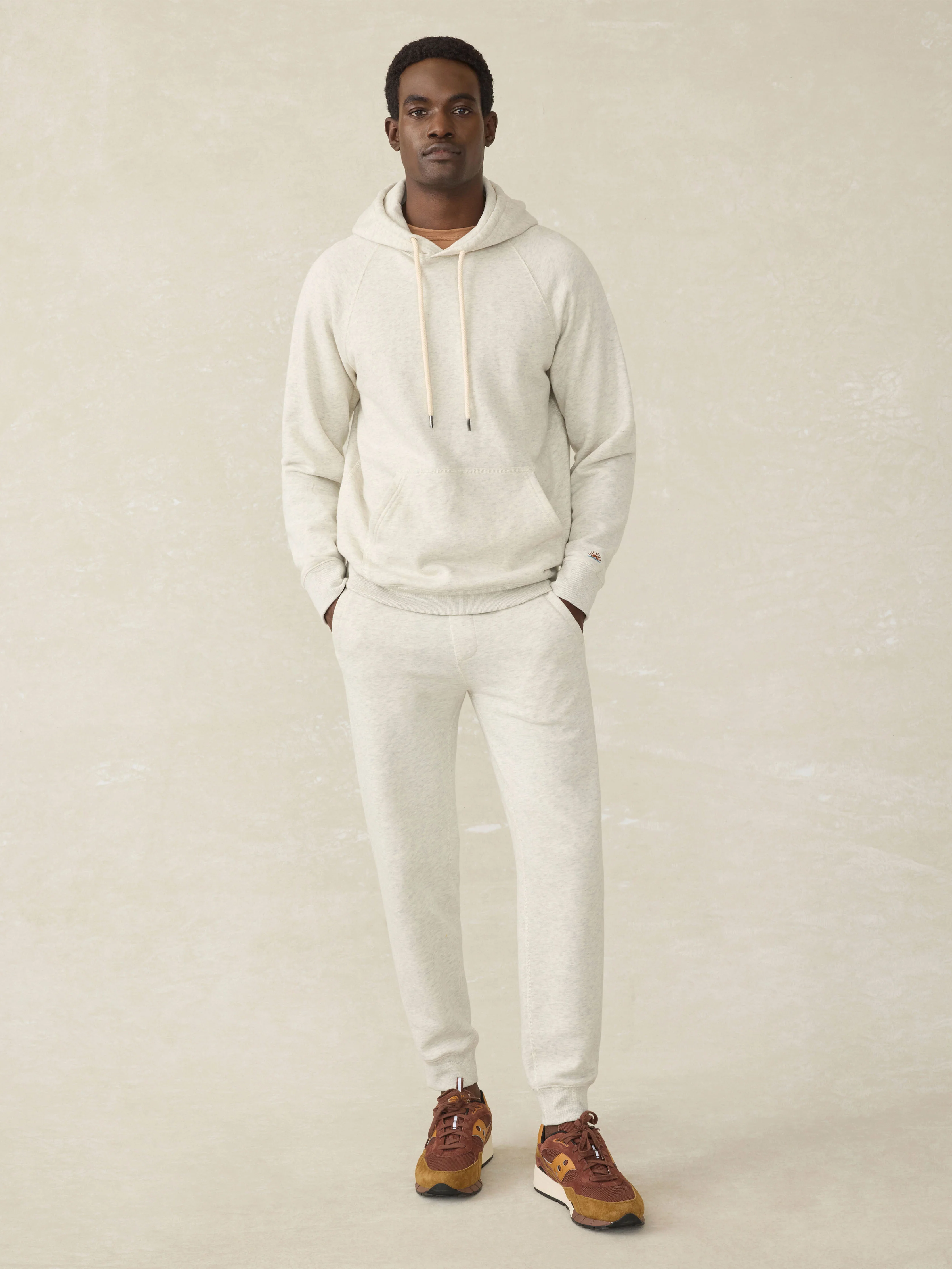 High Standard Fleece Hoodie - Antique Ivory Heather