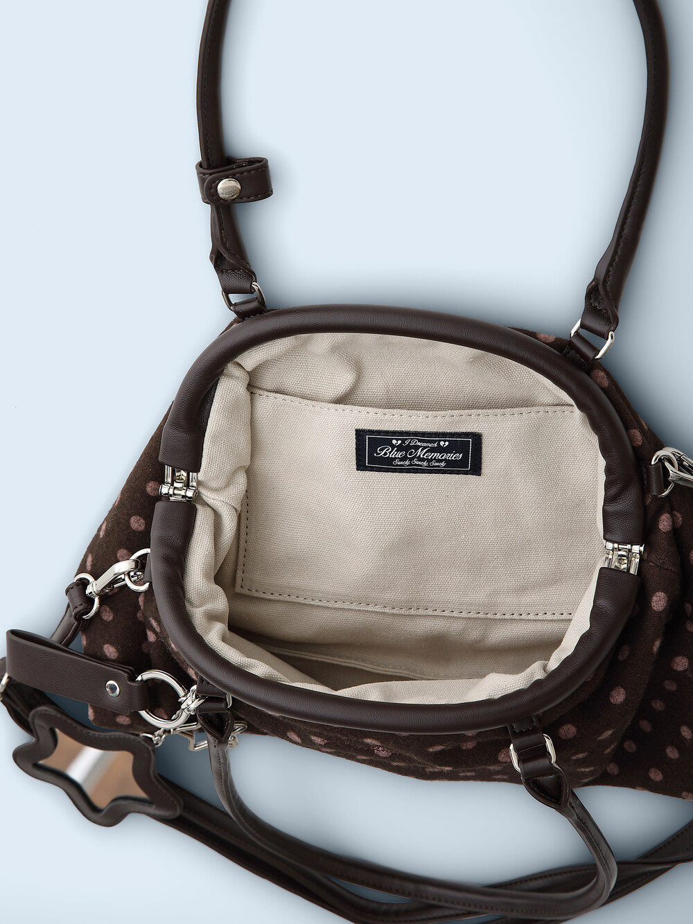 Dot Cozy Dumpling Bag Brown