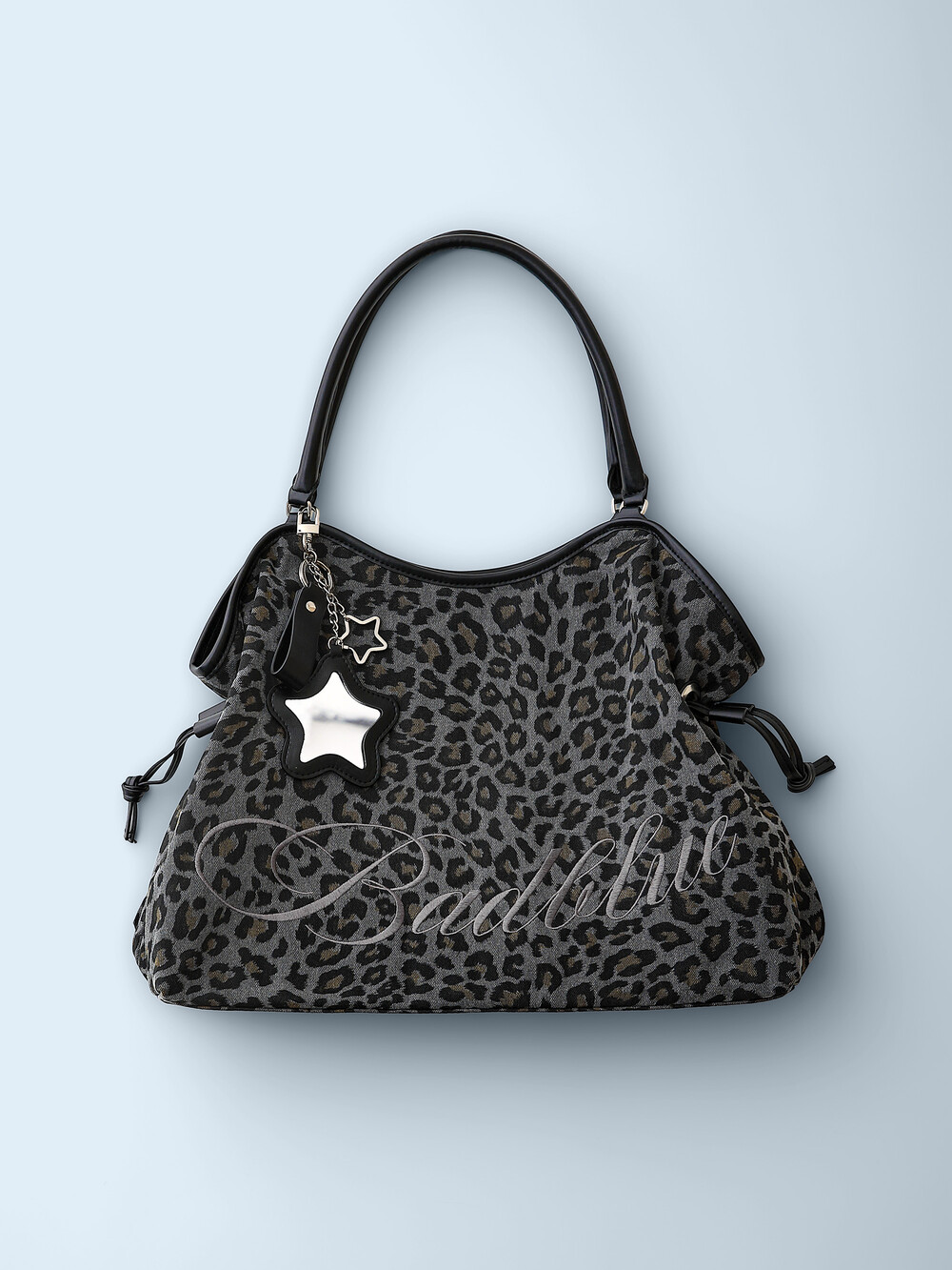Leopard Dimsum Bag Charcoal