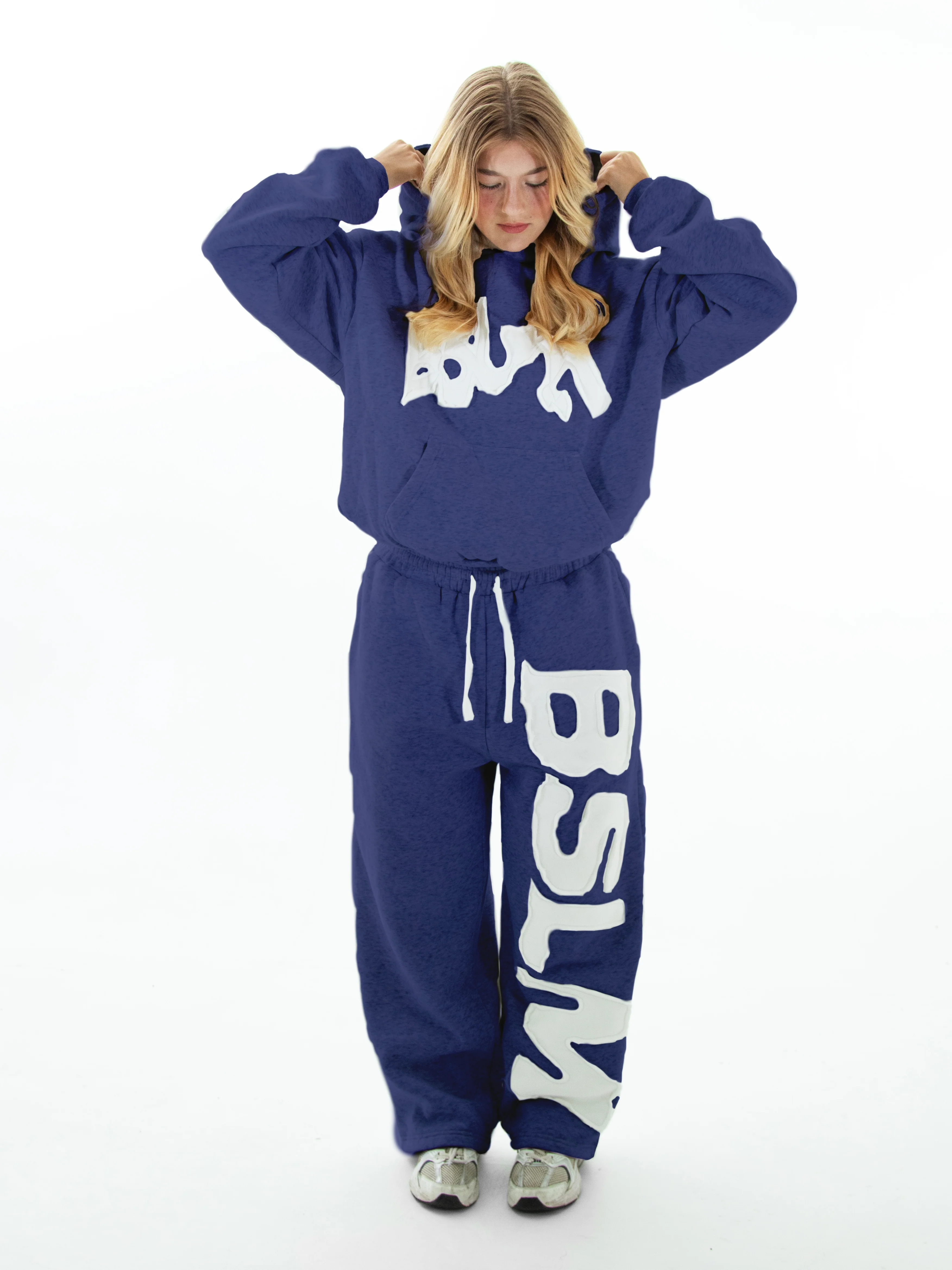 PATCHED SWEATPANTS NAVY