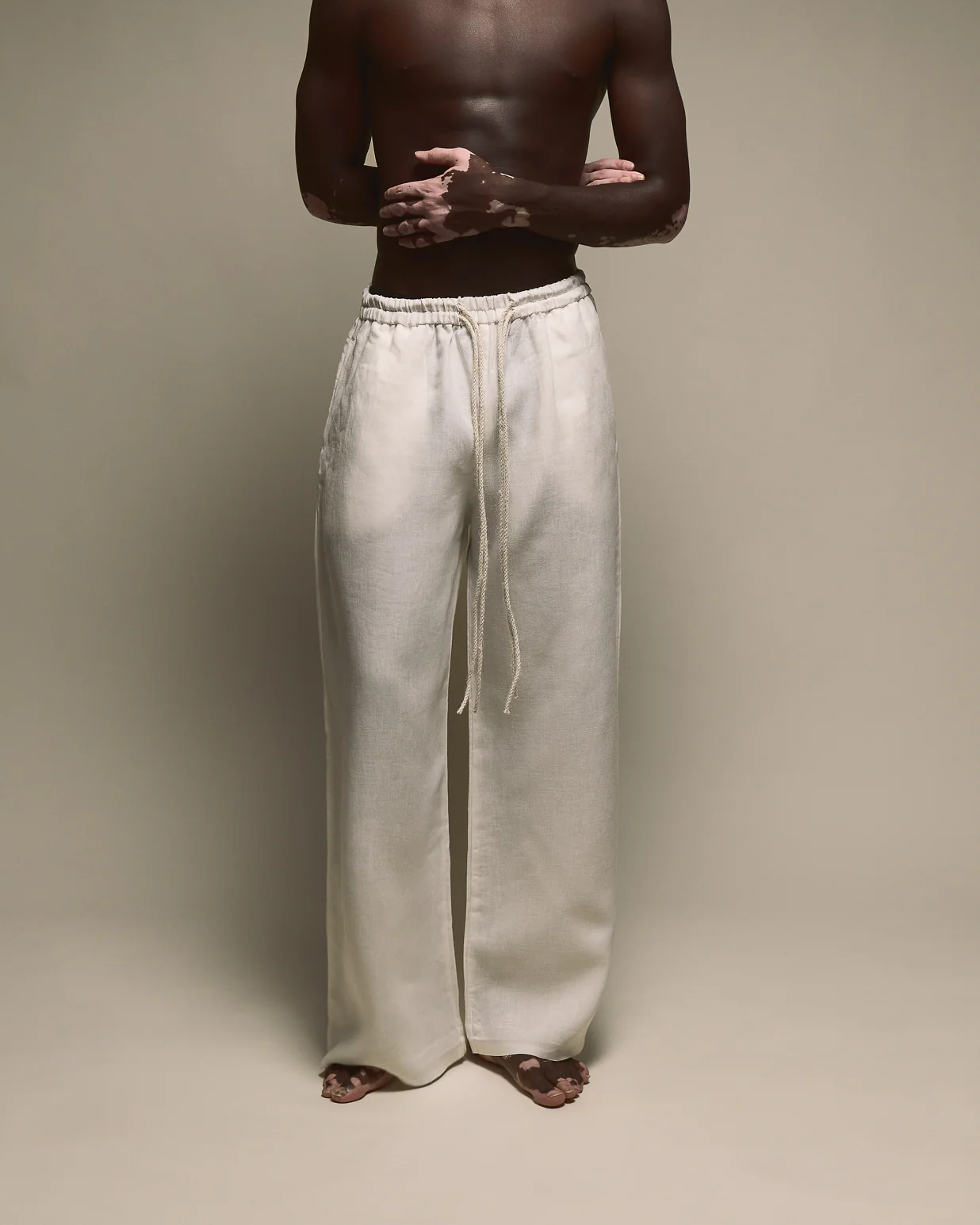 THE LINEN PANTS - PUNTO BIANCO