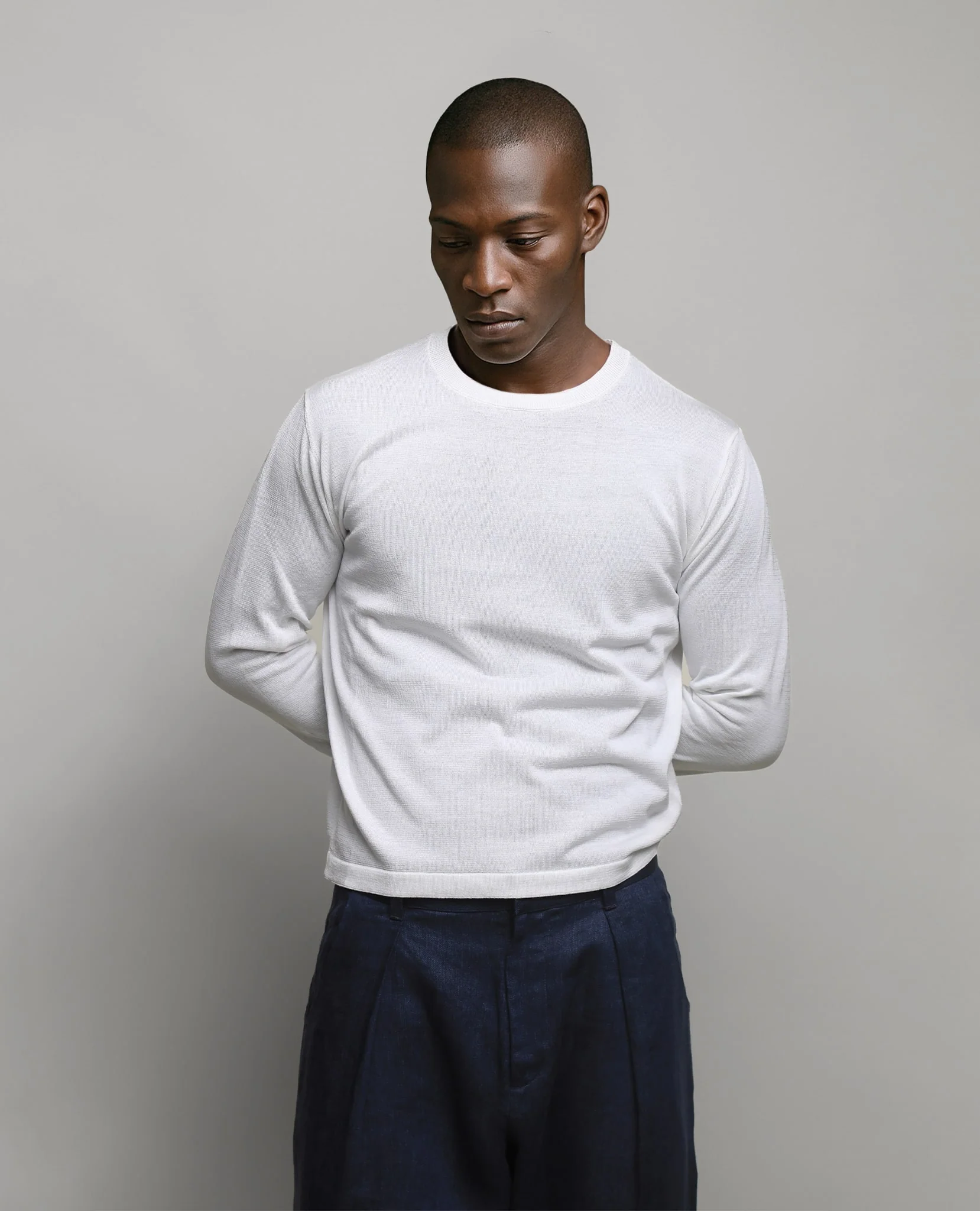 THE KNITTED LONG SLEEVE - PUNTO BIANCO