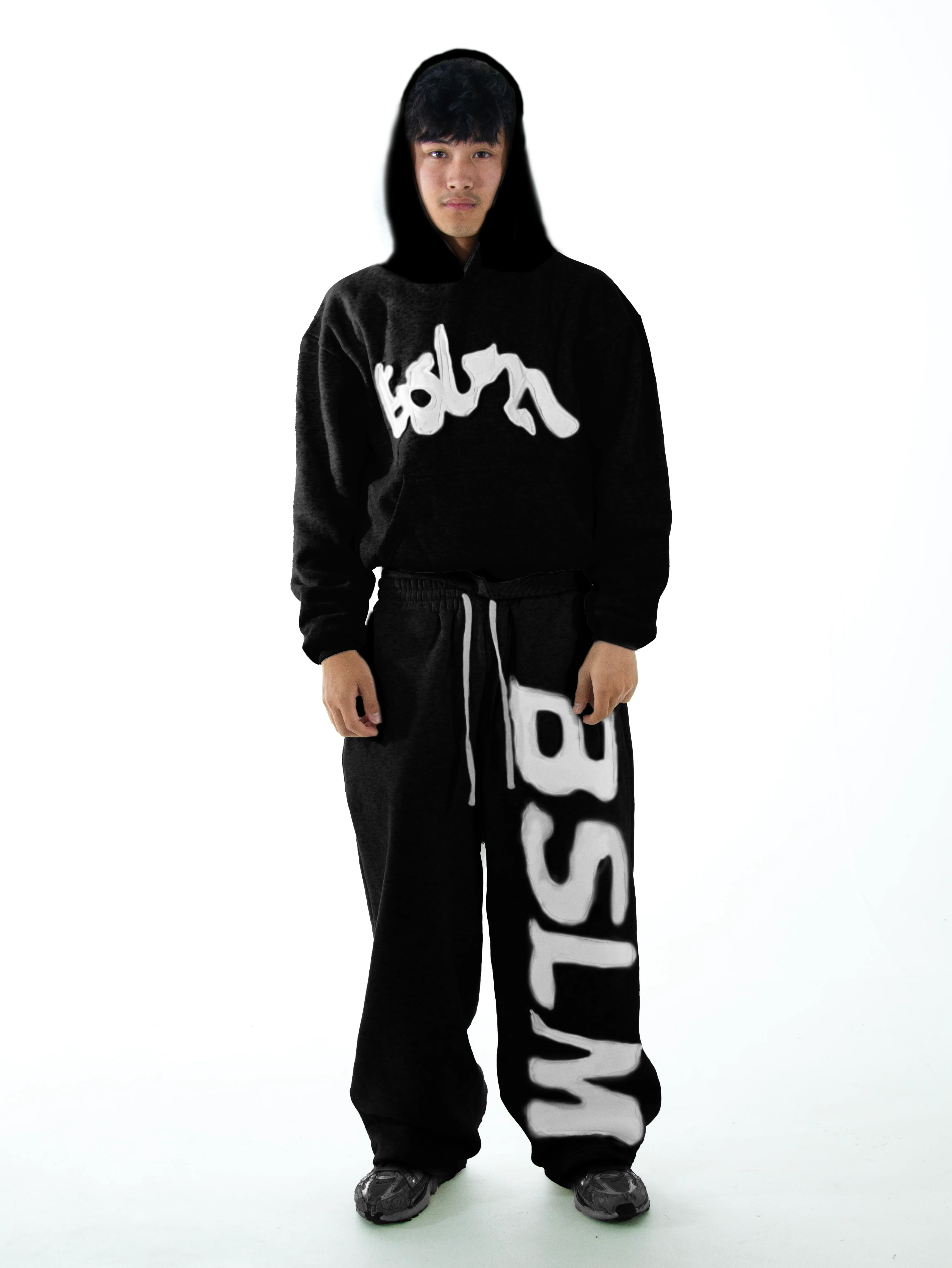 PATCHED HOODIE BLACK