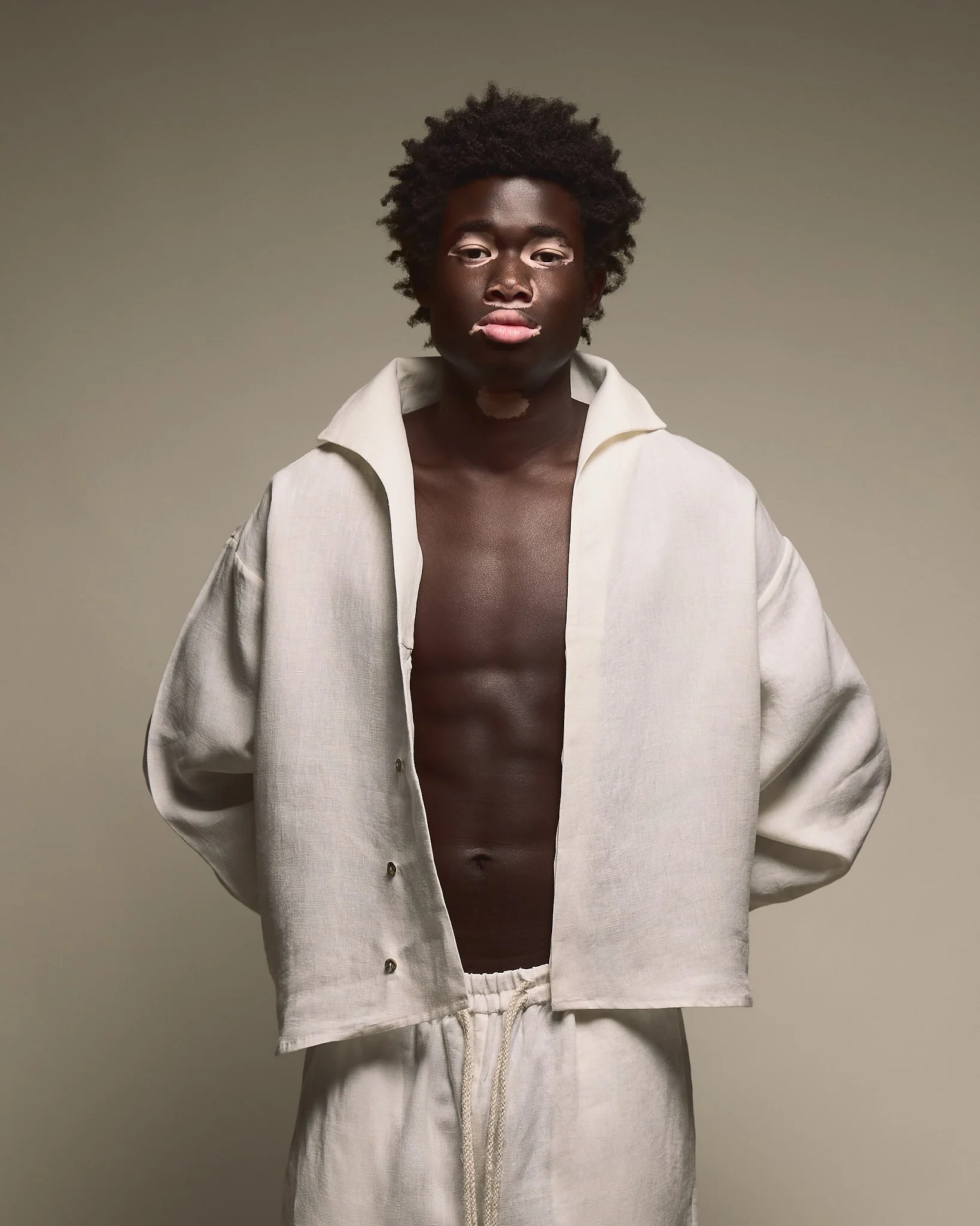 THE LINEN SHIRT - PUNTO BIANCO