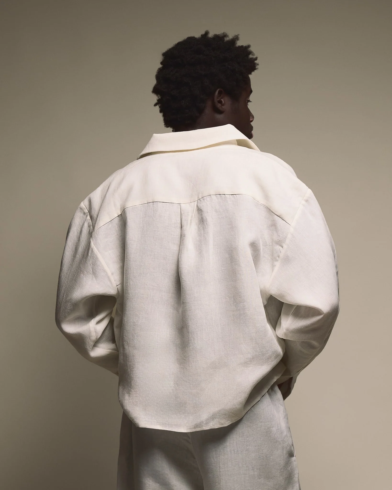 THE LINEN SHIRT - PUNTO BIANCO