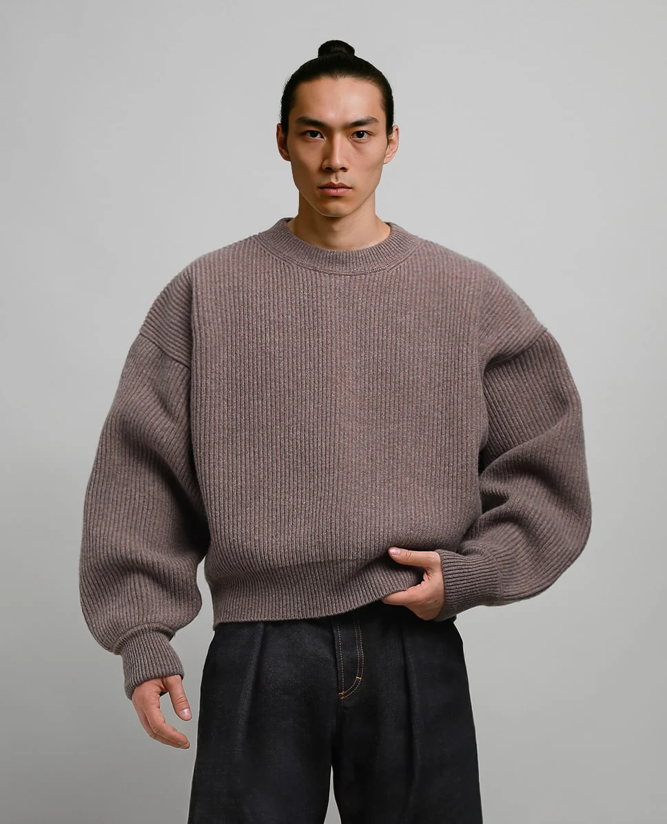 THE SWEATER V2 - OAT BROWN