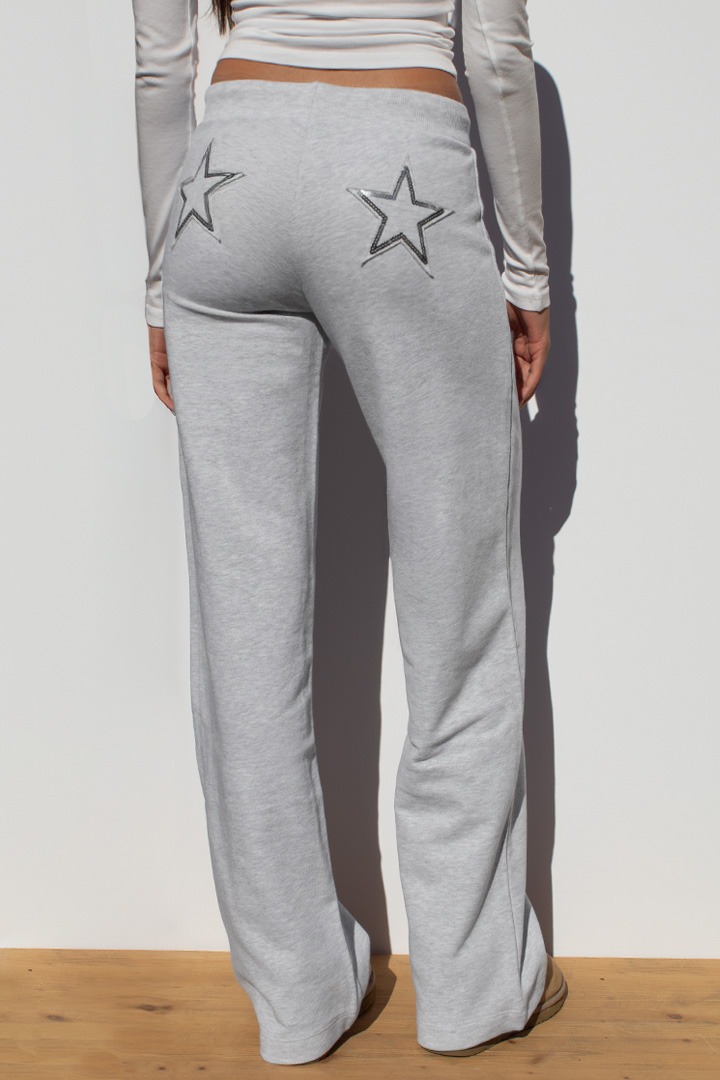 Wide-leg joggers with stars