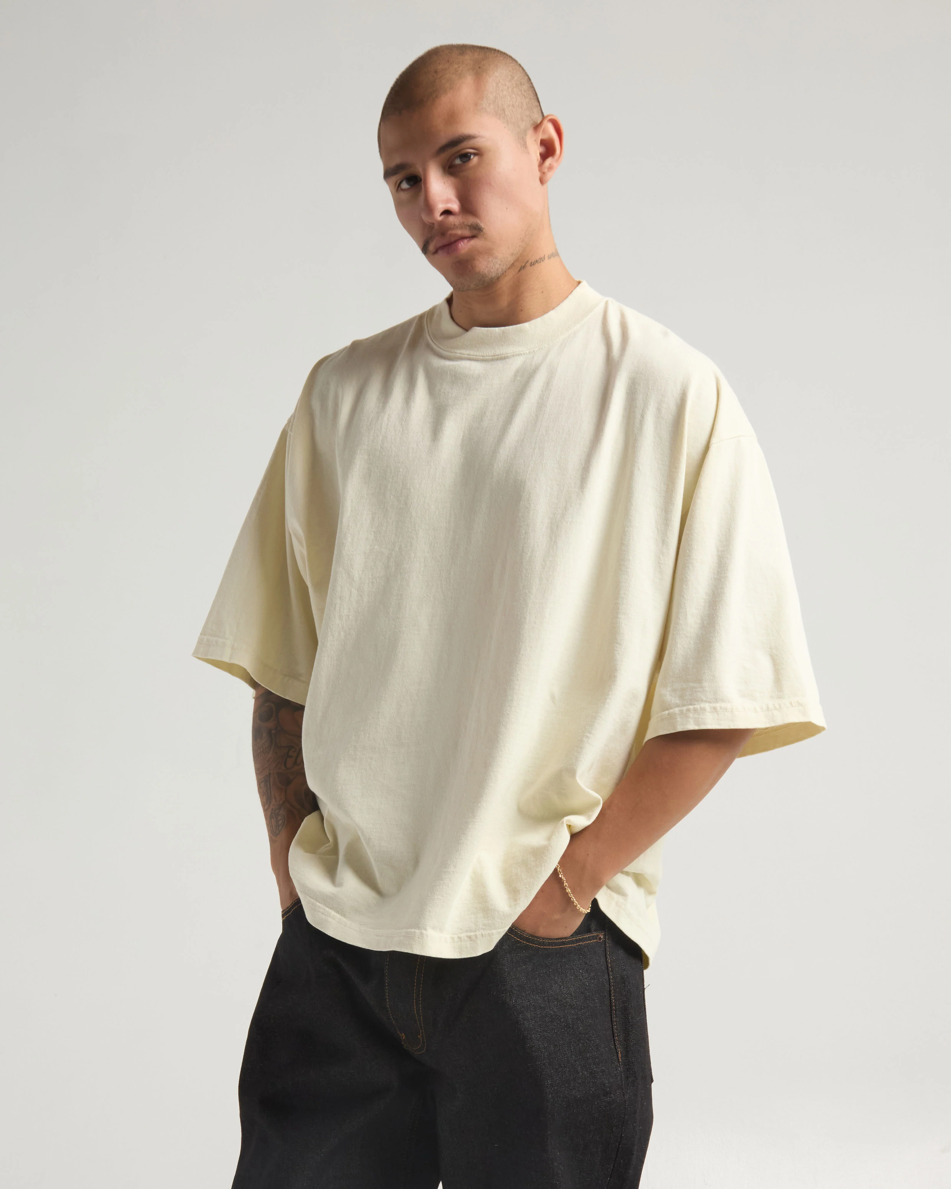 7.5oz Max Heavyweight Garment Dye Drop Shoulder