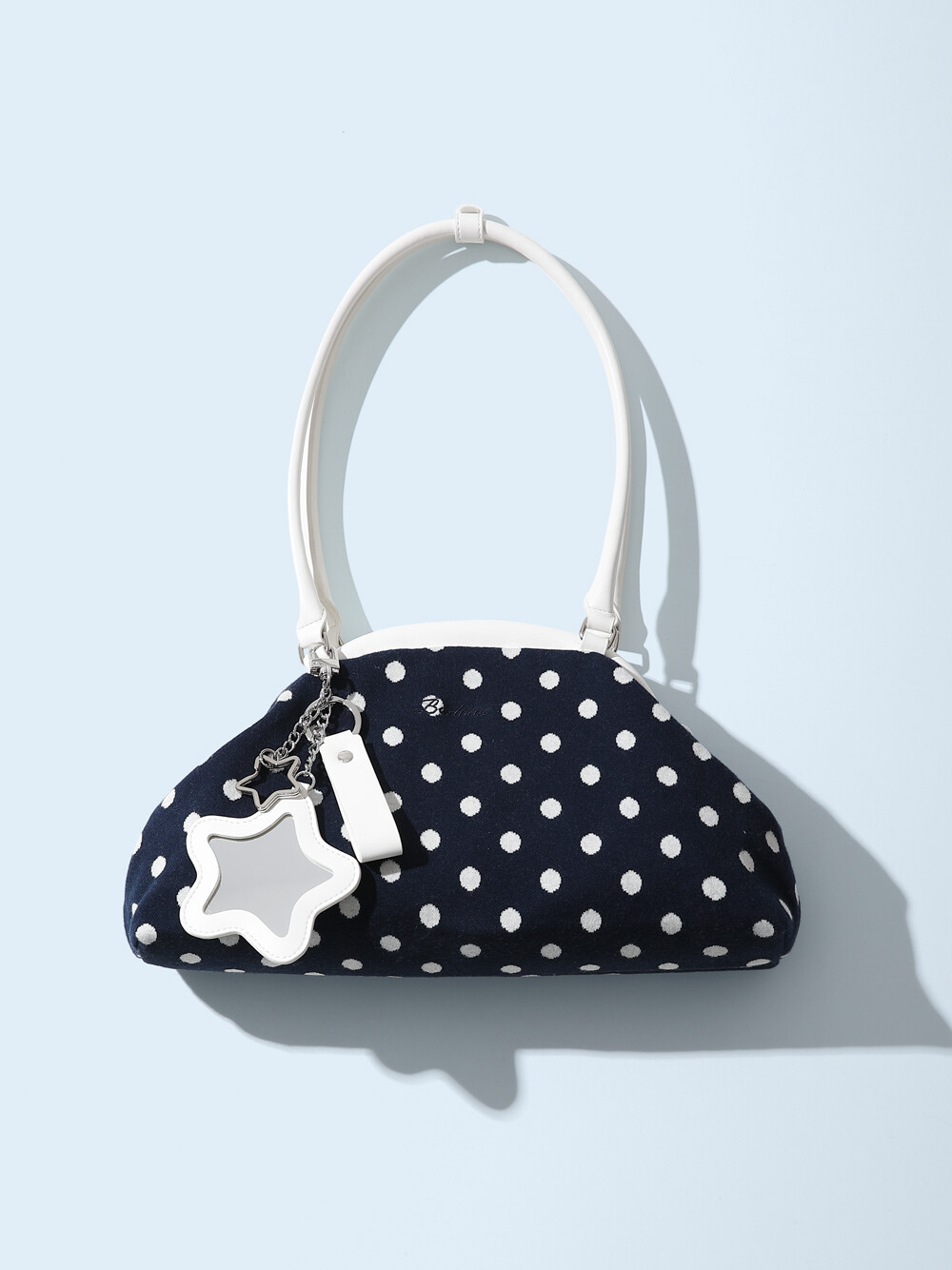 Dot Cozy Dumpling Bag Navy