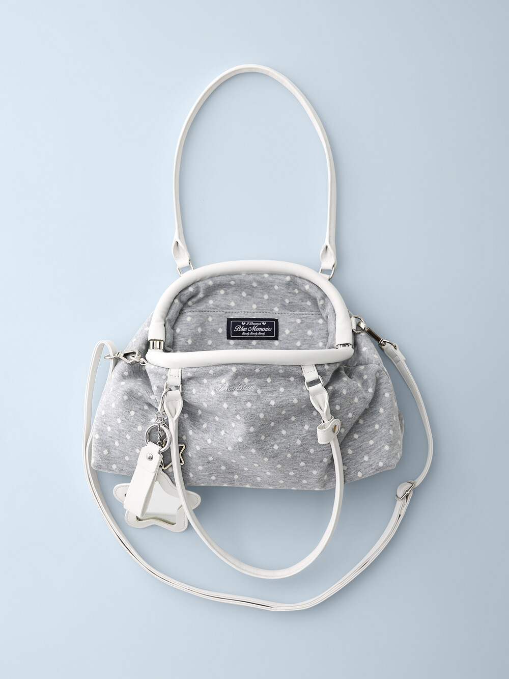 Dot Cozy Dumpling Bag Gray