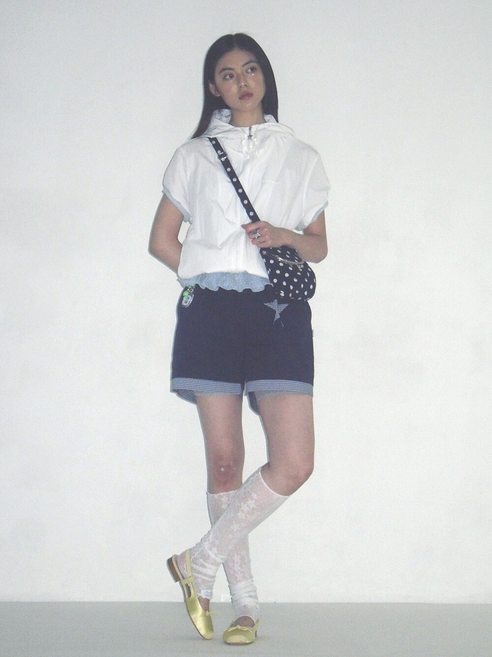 Dot Cozy Bao Bag Navy