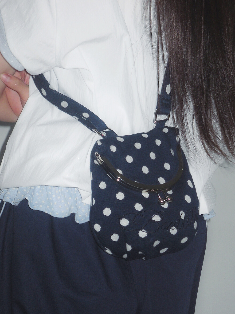 Dot Cozy Bao Bag Navy