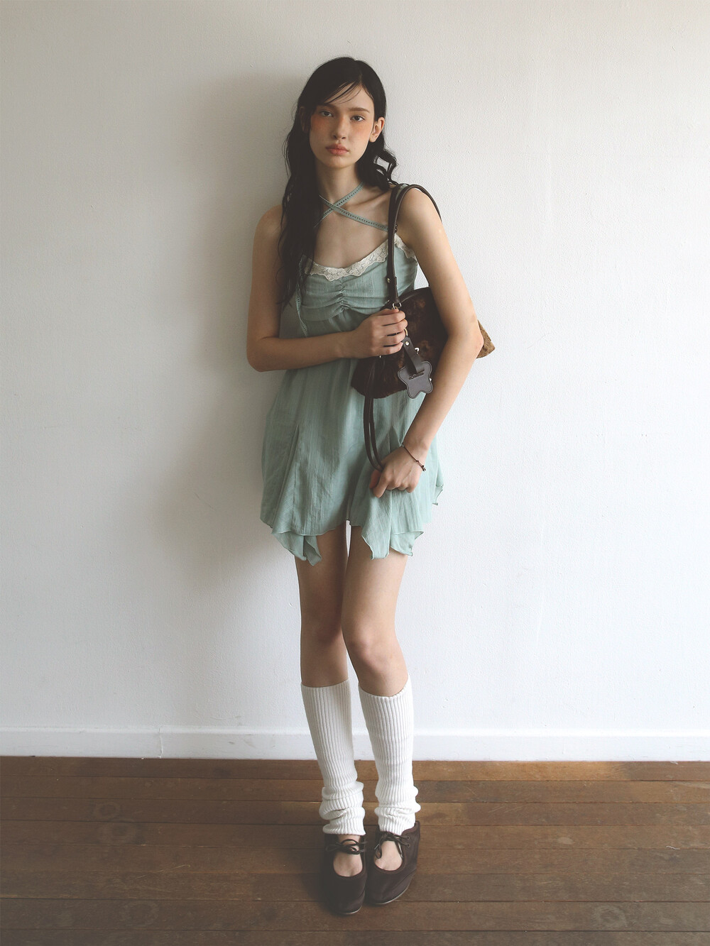 Eco Fur Dumpling Bag Brown