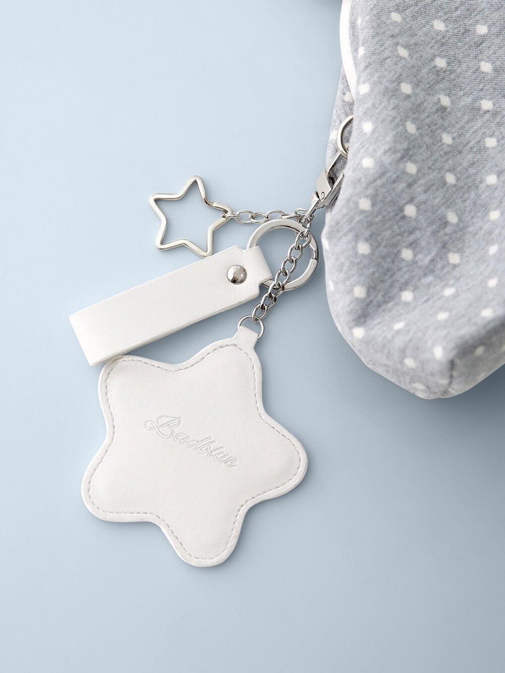 Dot Cozy Dumpling Bag Gray