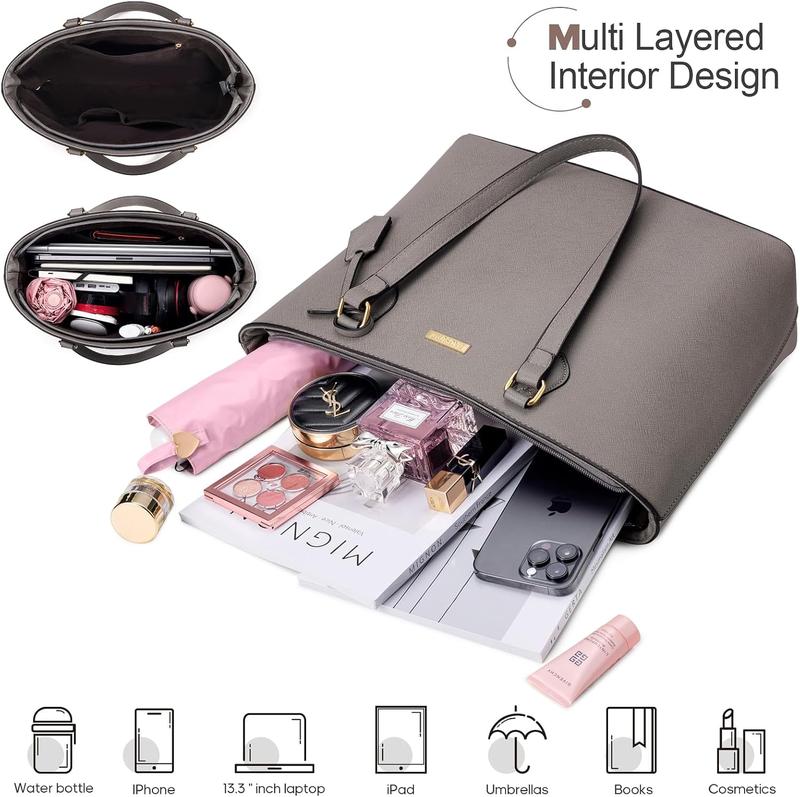 BAGSURE 4PCS Women’s Purse Set – Fashion Tote, Crossbody & Wallet Combo, Elegant Handbags Perfect Gift For Christmas Durable Organizer