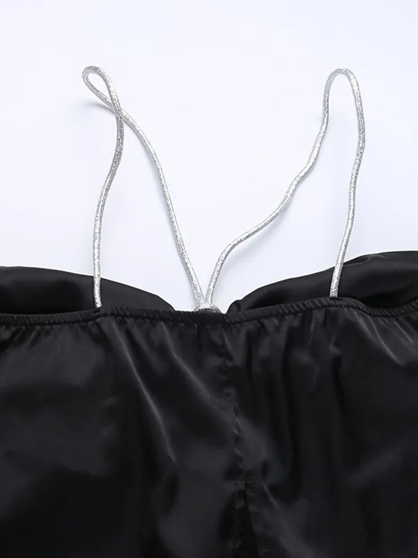 Satin Cutout Cami Top