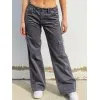 Low Waist Y2K Straight Leg Pants