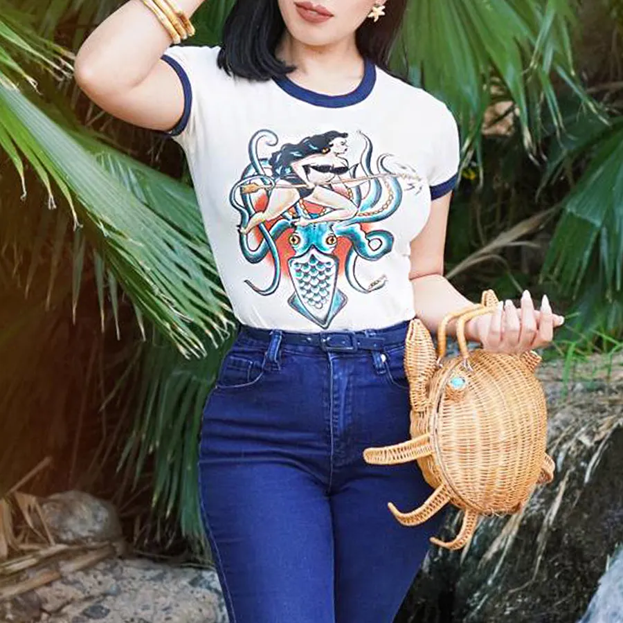 American Retro Women's Print T-shirt