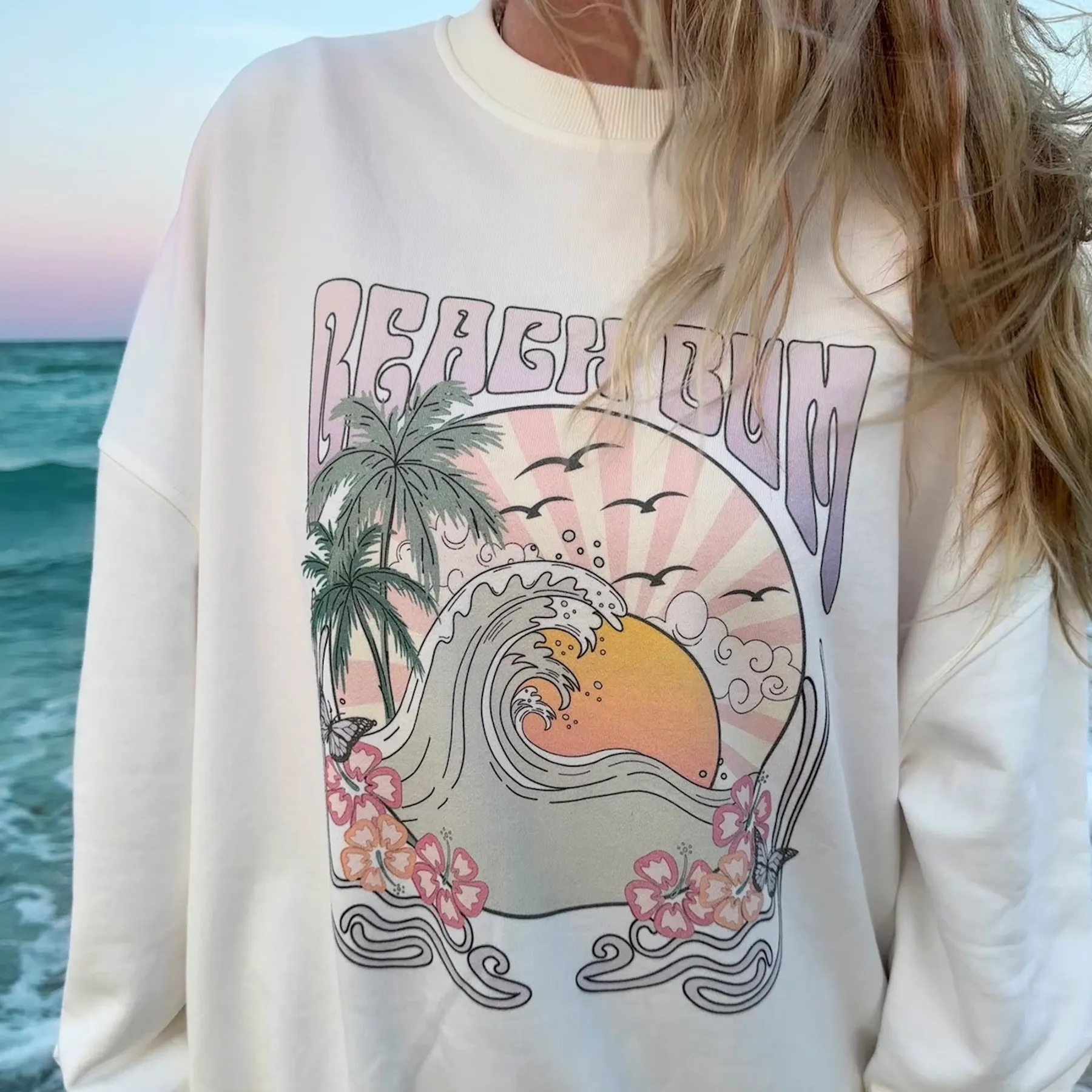 BEACH BUM SUNSET SWEATSHIRT
