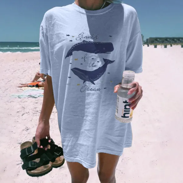 Whale Print T-shirt