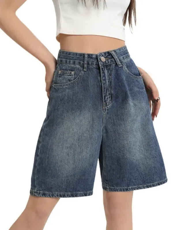 Vintage Denim Bermuda Shorts
