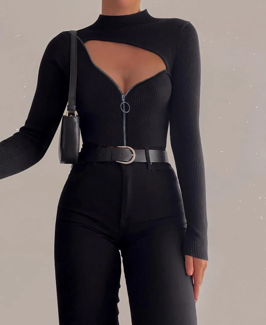 Sexy Pure Colour Long Sleeve T-Shirt