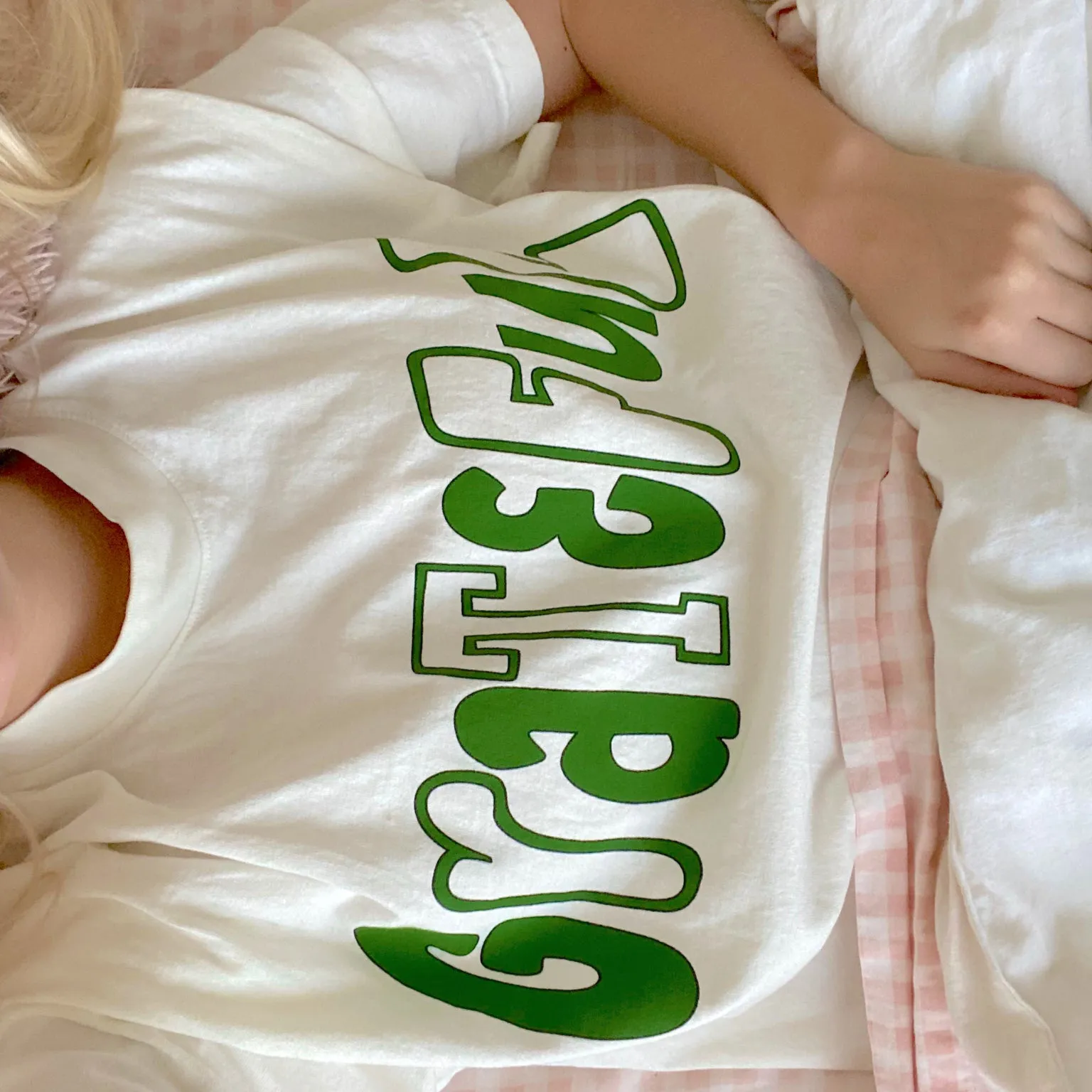 'GRATEFUL' Print Crew Neck Short Sleeve T-shirt