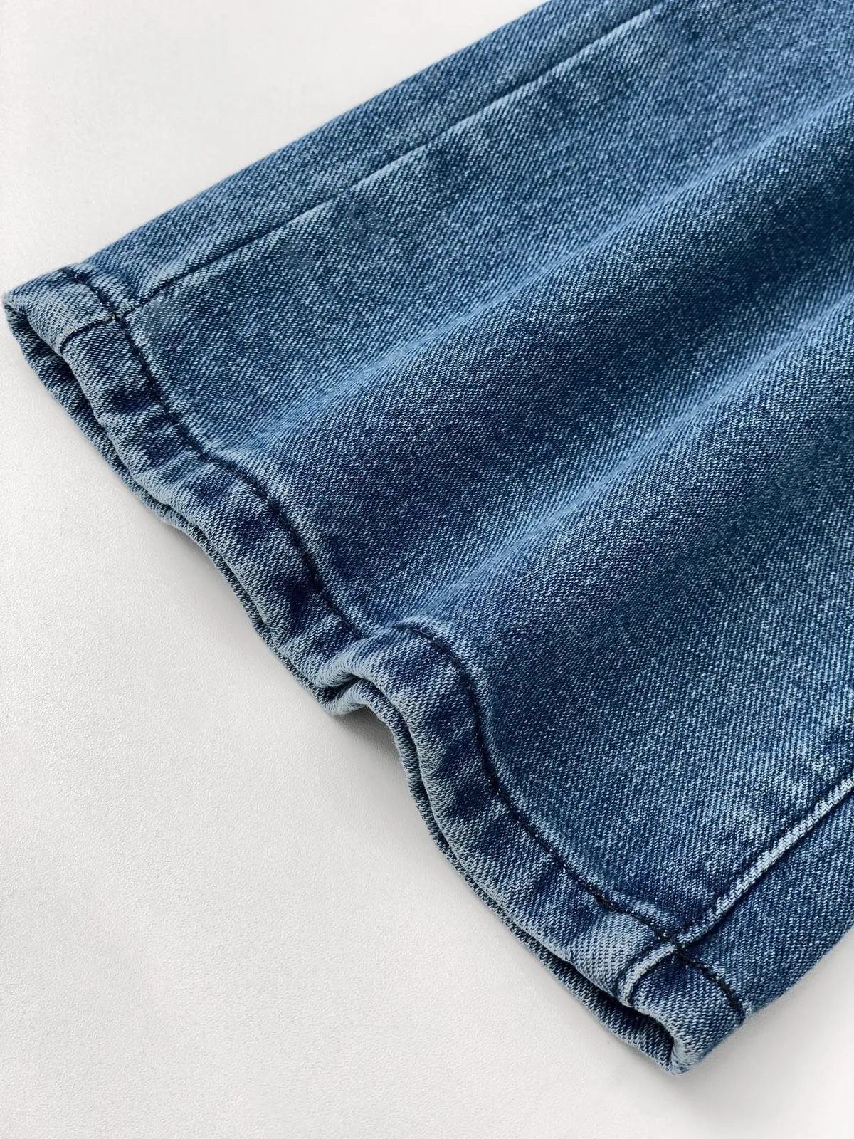 Washed Heart Pattern Cargo Jeans