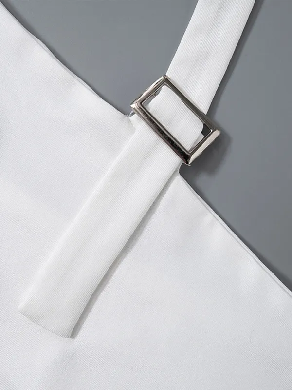 Halter Strap Design Bandeau Top