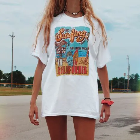 Women's Casual Holiday Printed Long T-shirt