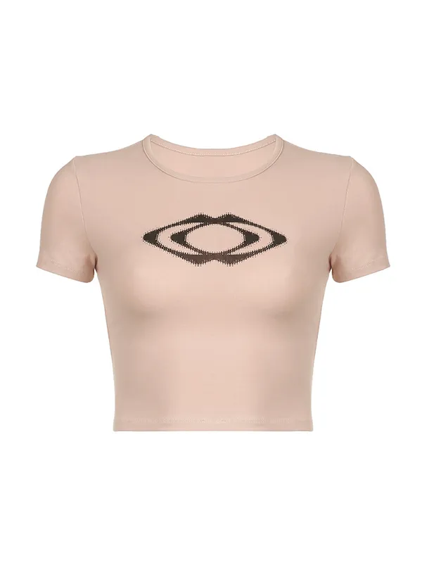 Diamond Print Short Sleeved Tee