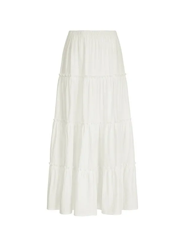Versatile Casual Stitching Skirt