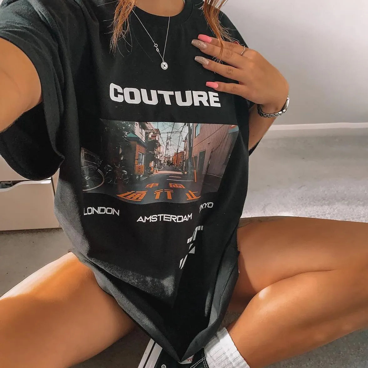 Modern Casual Printed Color Short Sleeve Shirt