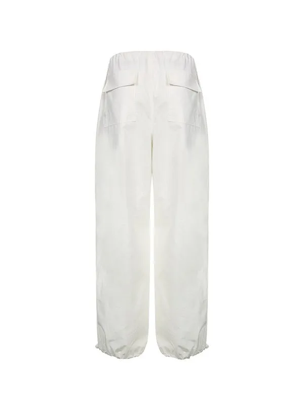 Size Friendly Low Waist Parachute Cargo Pants